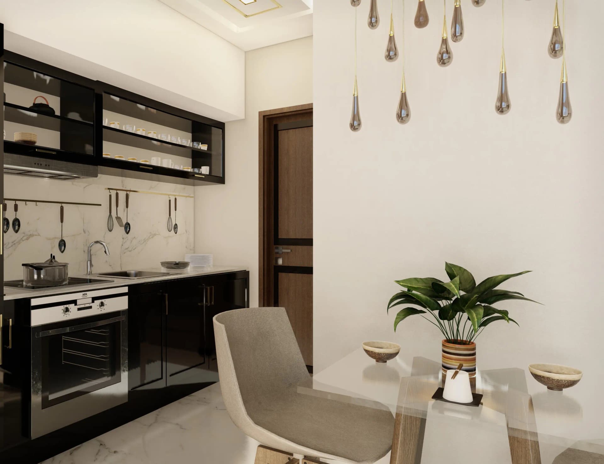 Waves - Kitchen Interior | Samana Developers