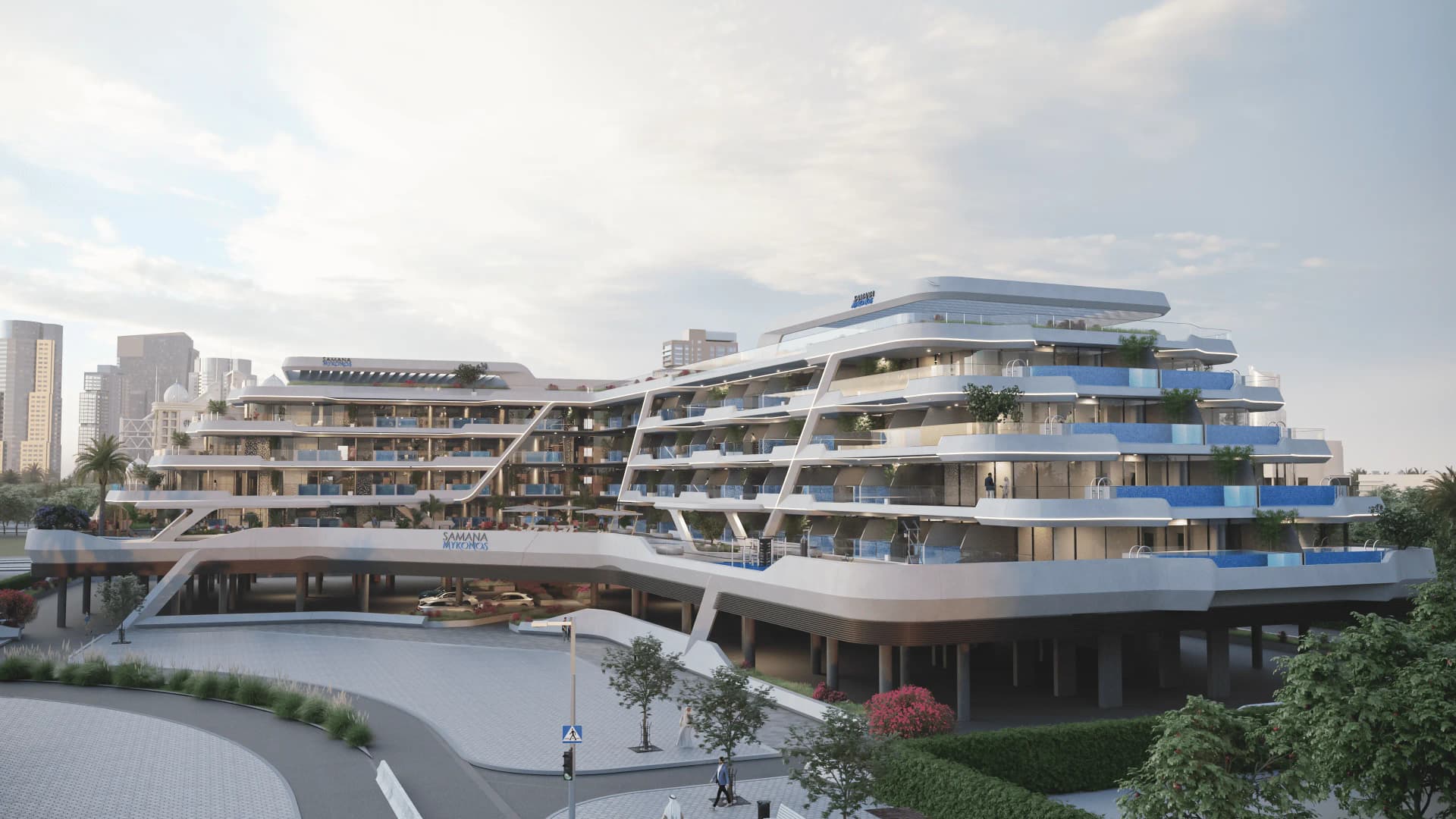 Samana Mykonos - Exterior Facade | Samana Developers