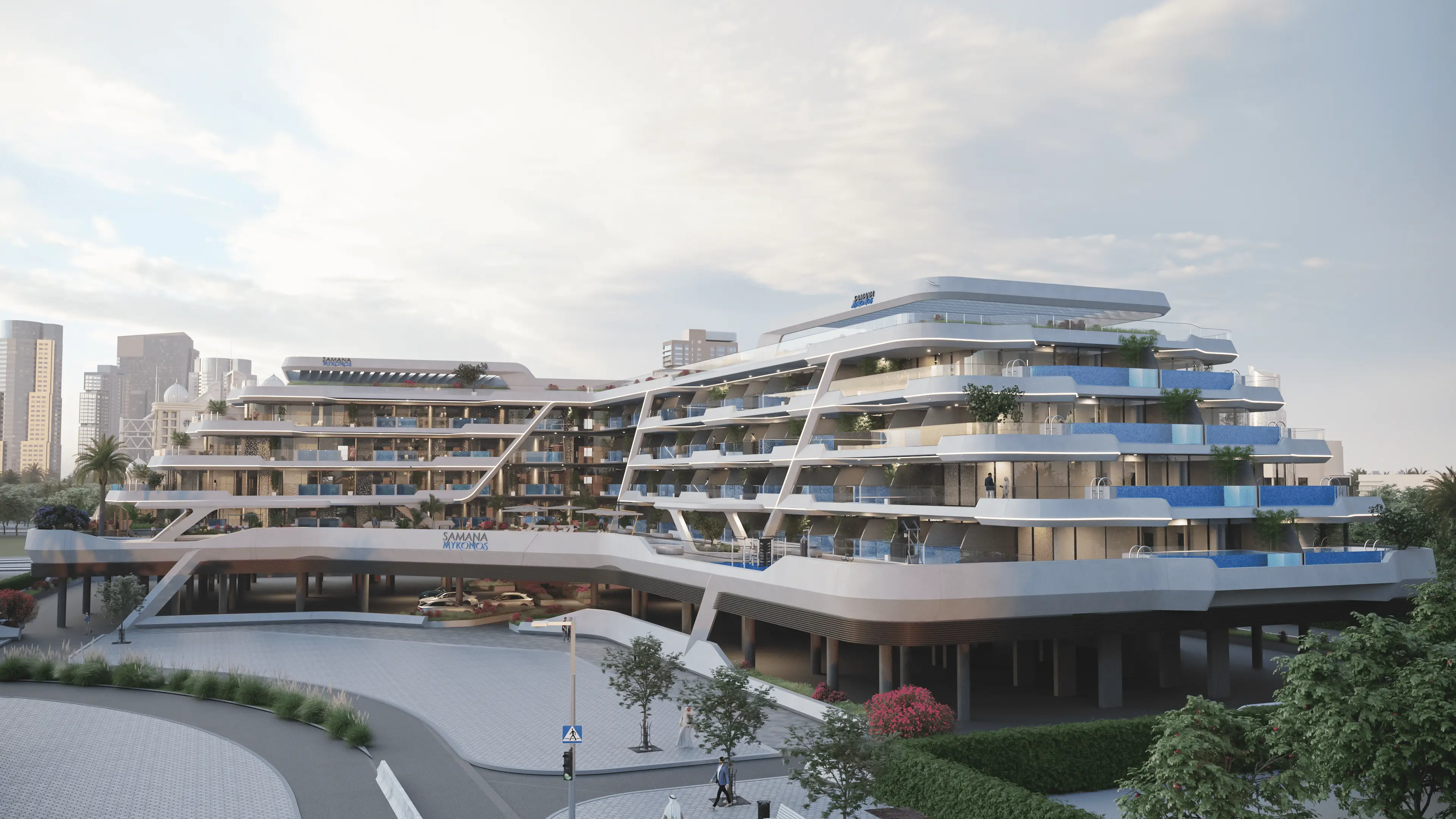 Samana Mykonos - Exterior Facade | Samana Developers