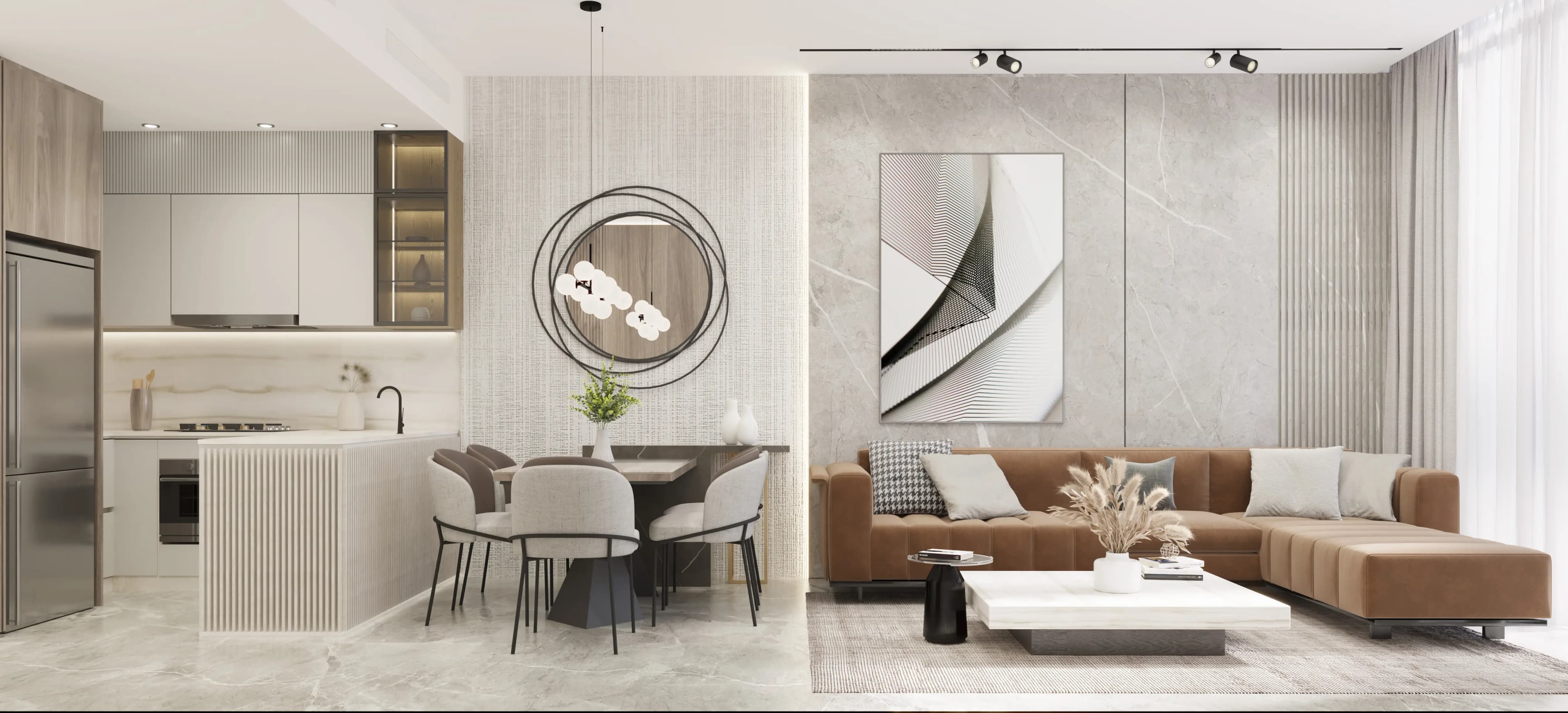 Ocean Pearl 2 - Living Room Interior | Samana Developers