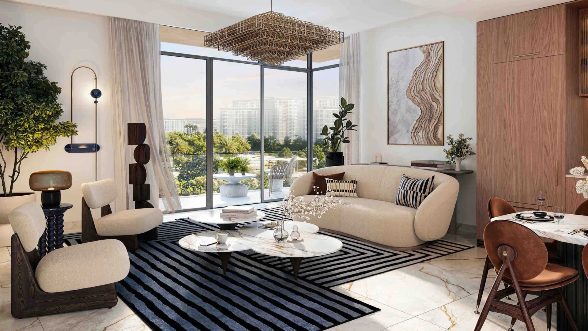 Address Residences Dubai Hills Estate - Living Room Interior | Emaar Properties