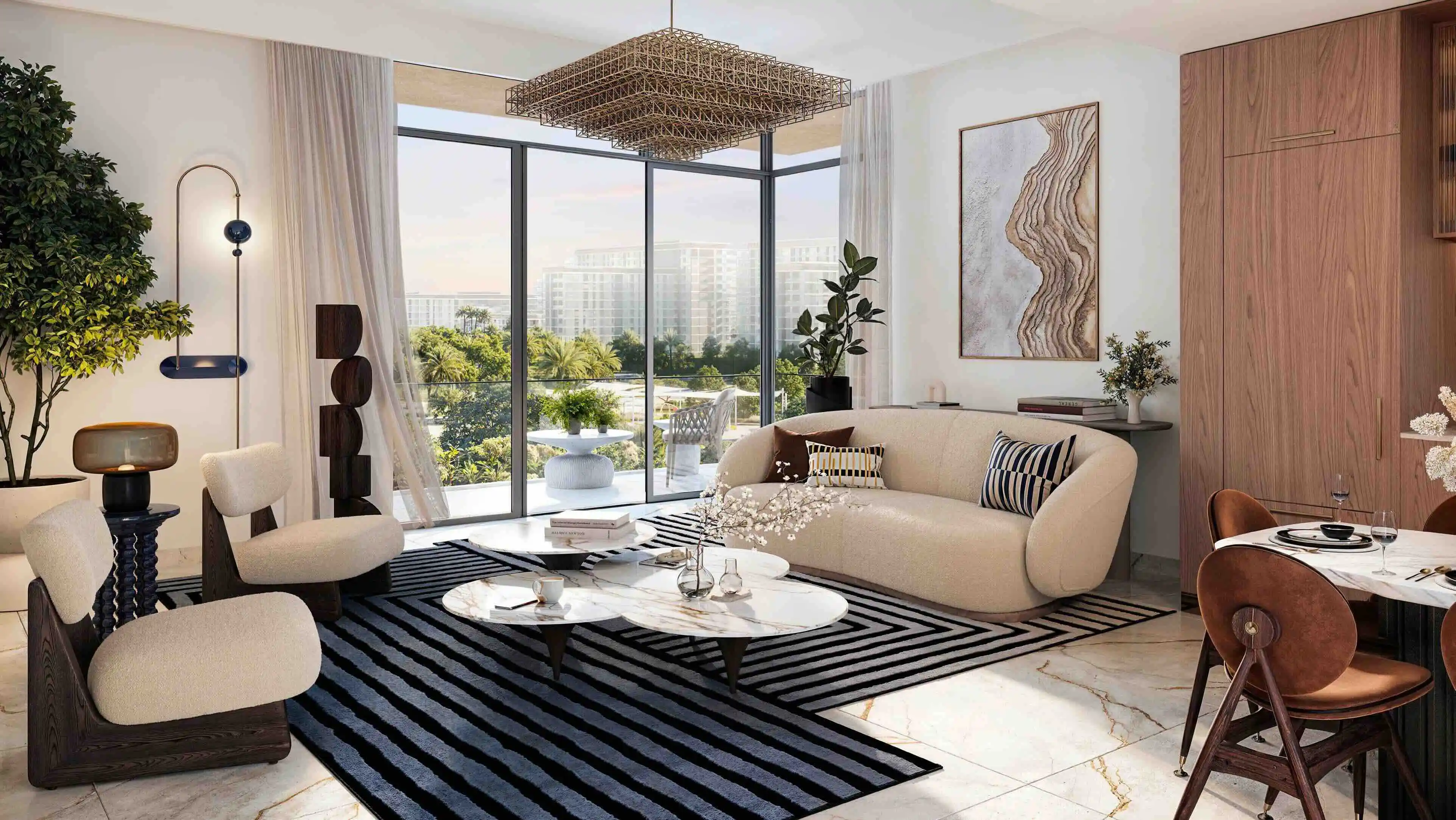 Address Residences Dubai Hills Estate - Living Room Interior | Emaar Properties