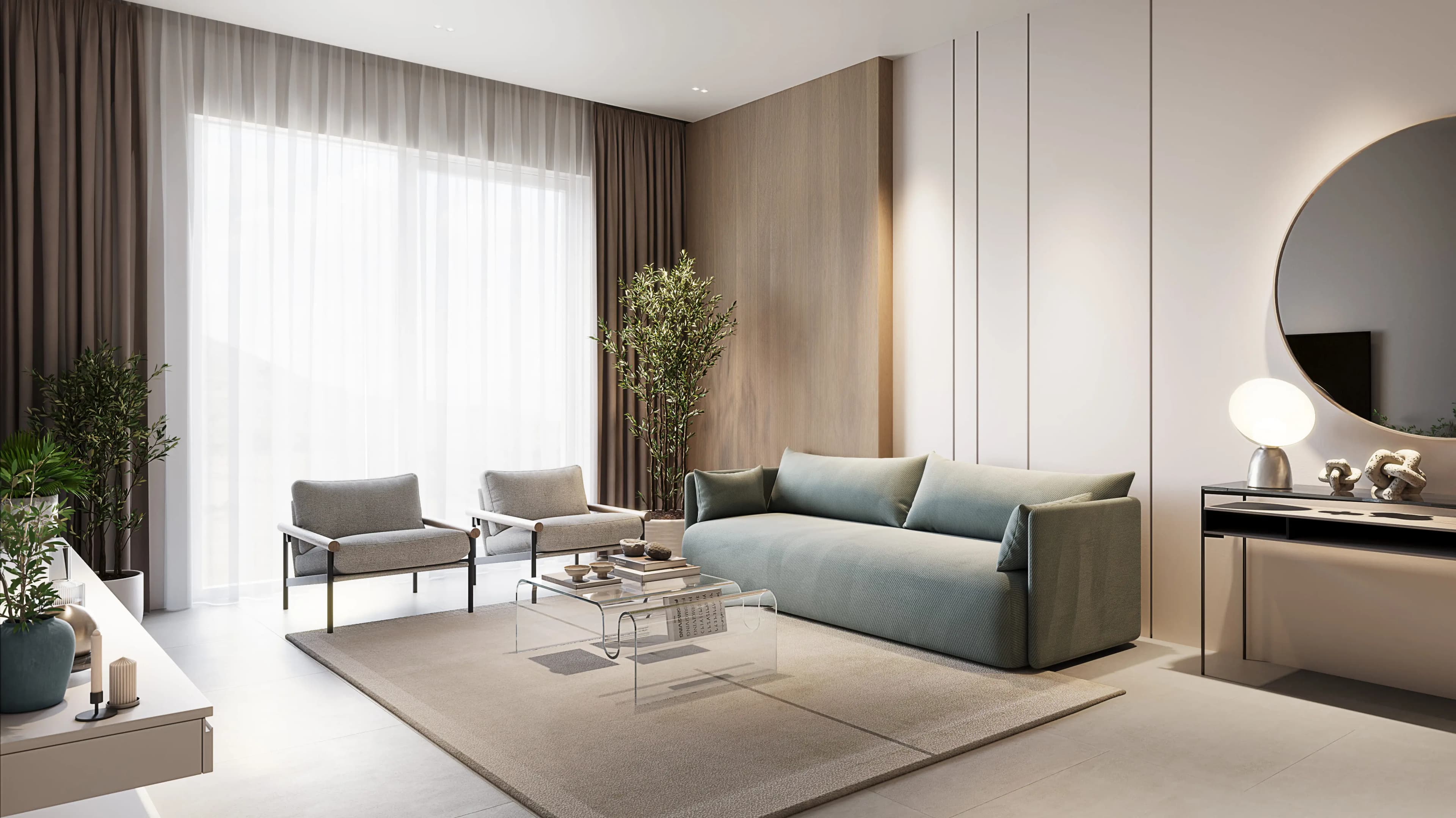 V1VID Residence - Living Room Interior | Object One Real Estate Development
