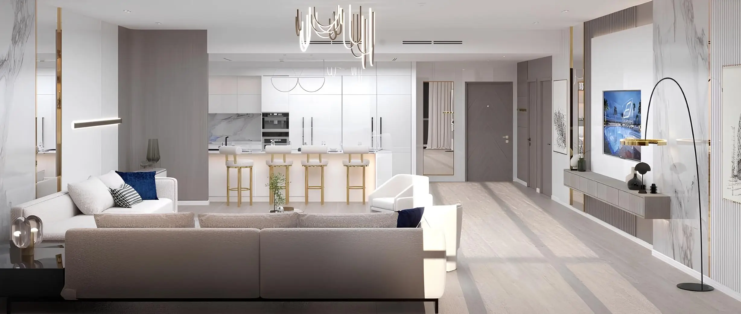Binghatti House - Living Room Interior | Binghatti Developers