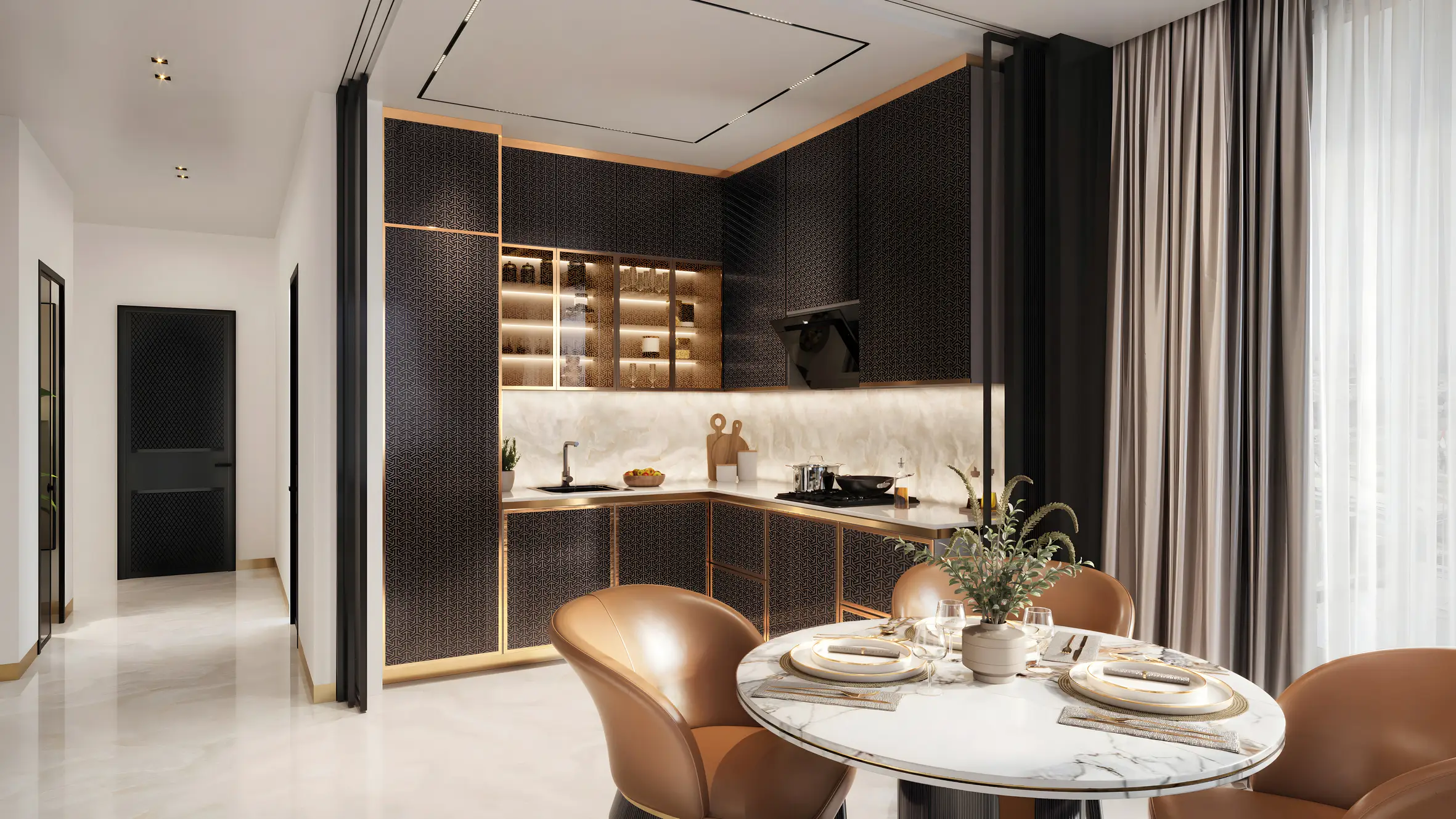 Bayz 102 - Kitchen Interior | Danube Properties