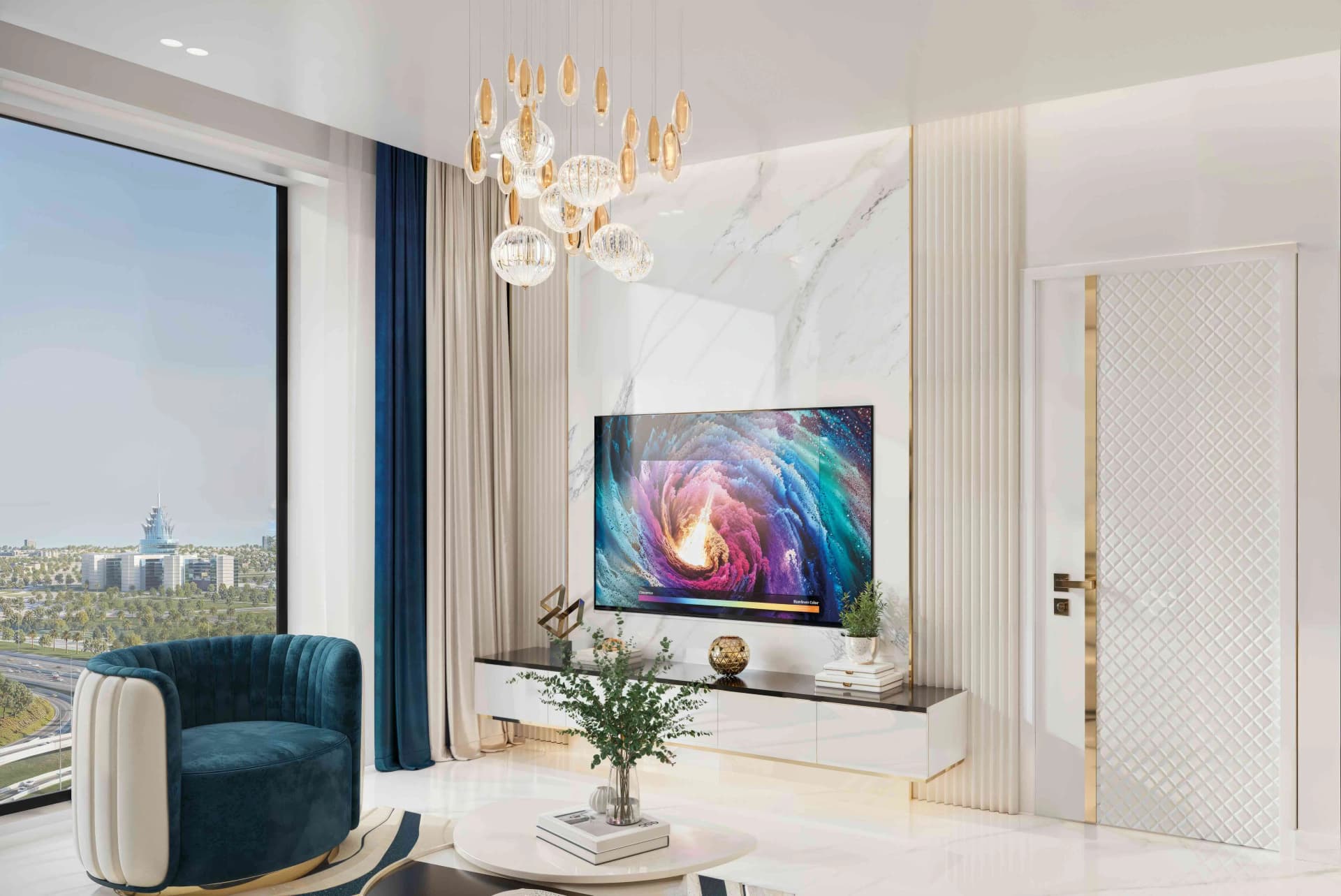 Oasiz 1 - Living Room Interior | Danube Properties