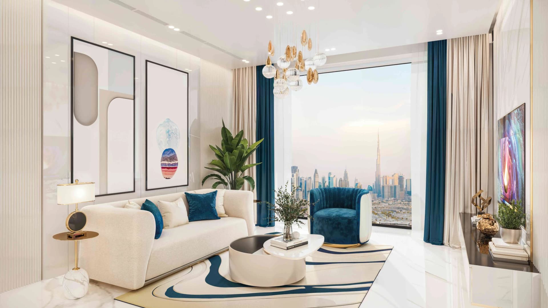 Oasiz 1 - Living Room Interior | Danube Properties