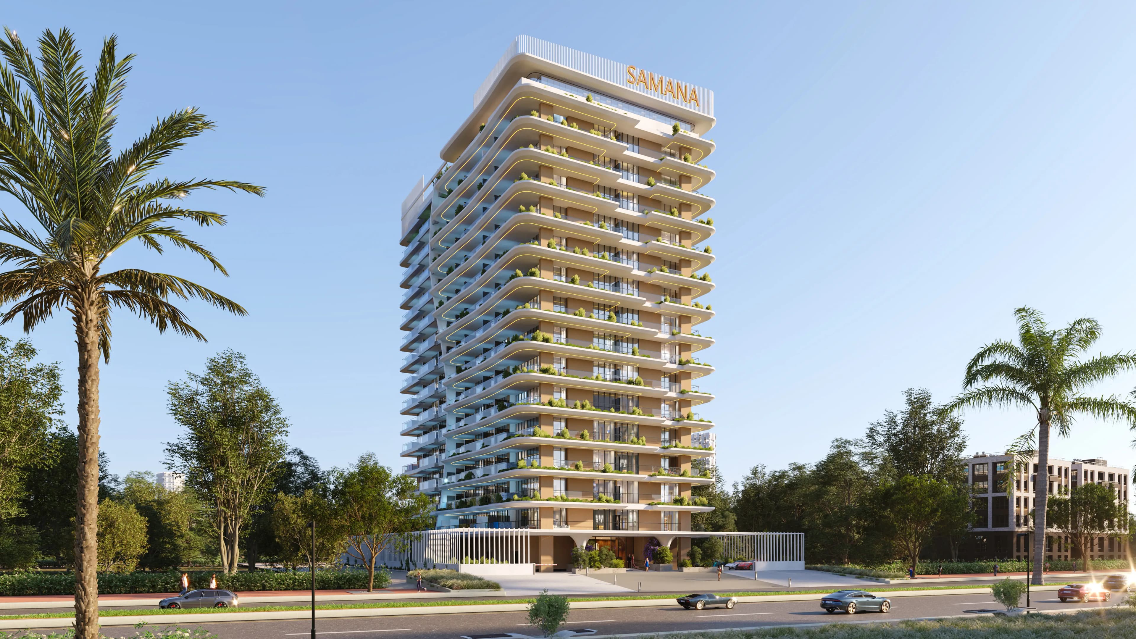 Samana Park Meadows - Exterior Facade | Samana Developers
