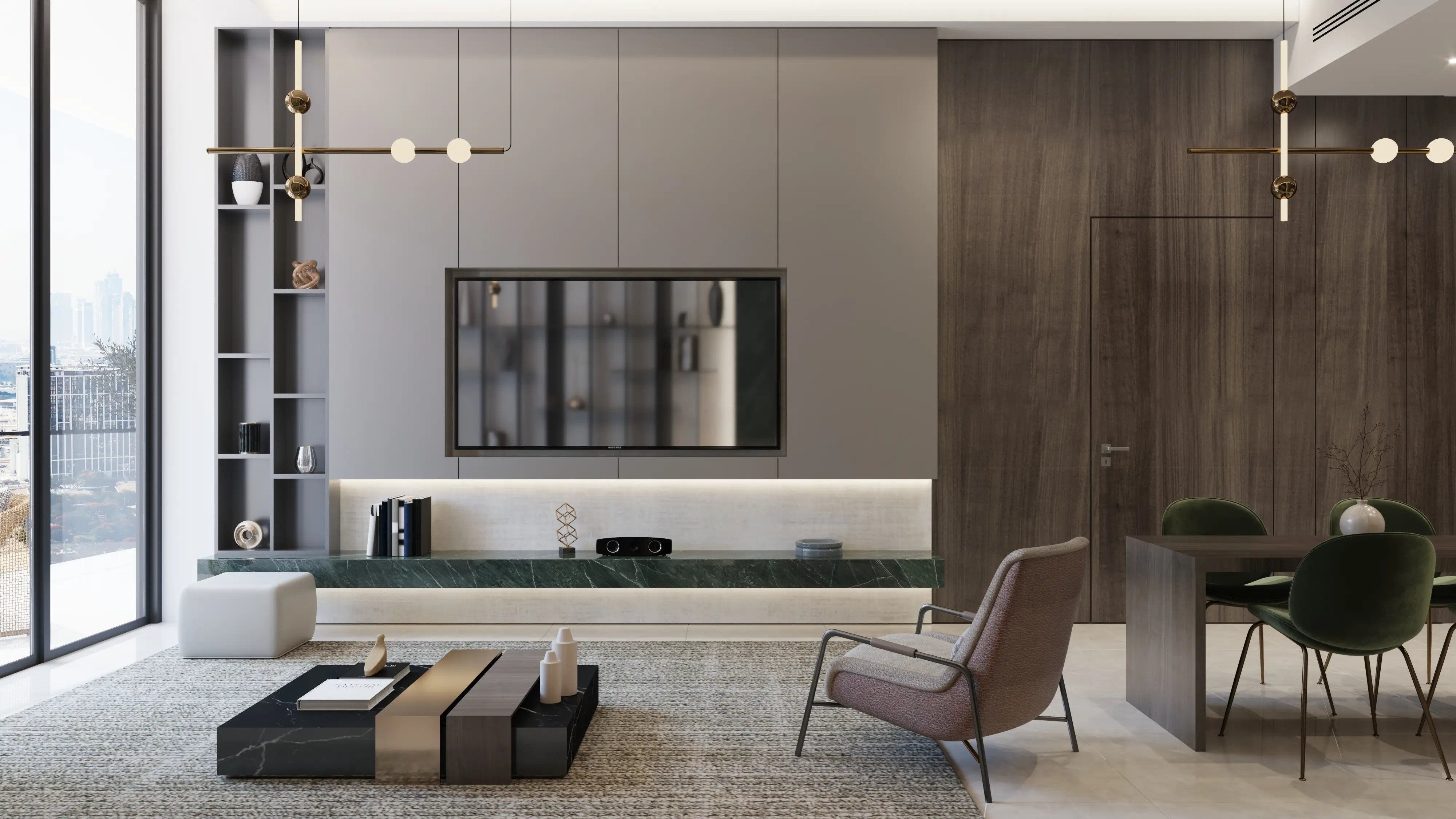 Samana Park Meadows - Living Room Interior | Samana Developers