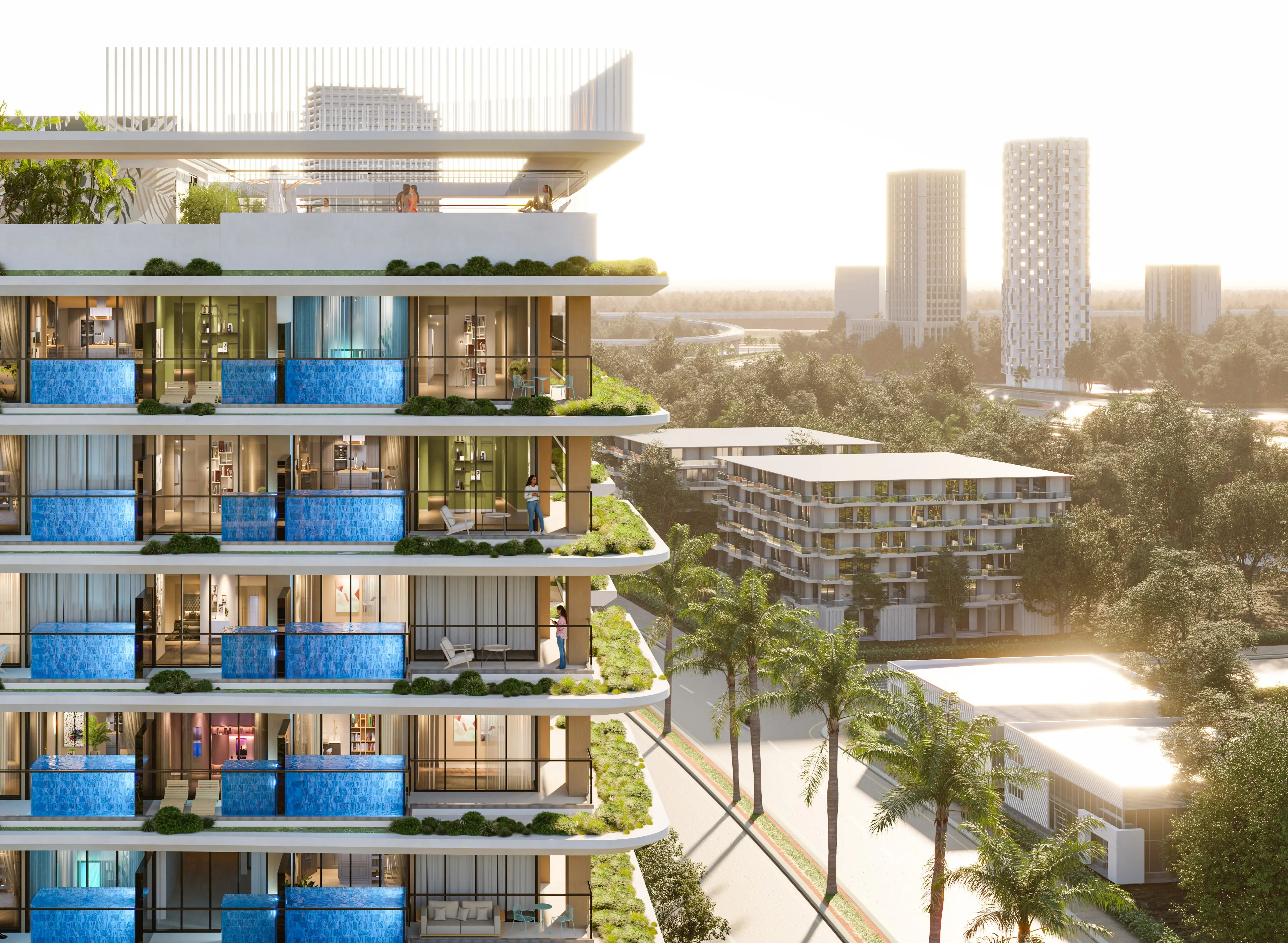Samana Park Meadows - Exterior Facade | Samana Developers