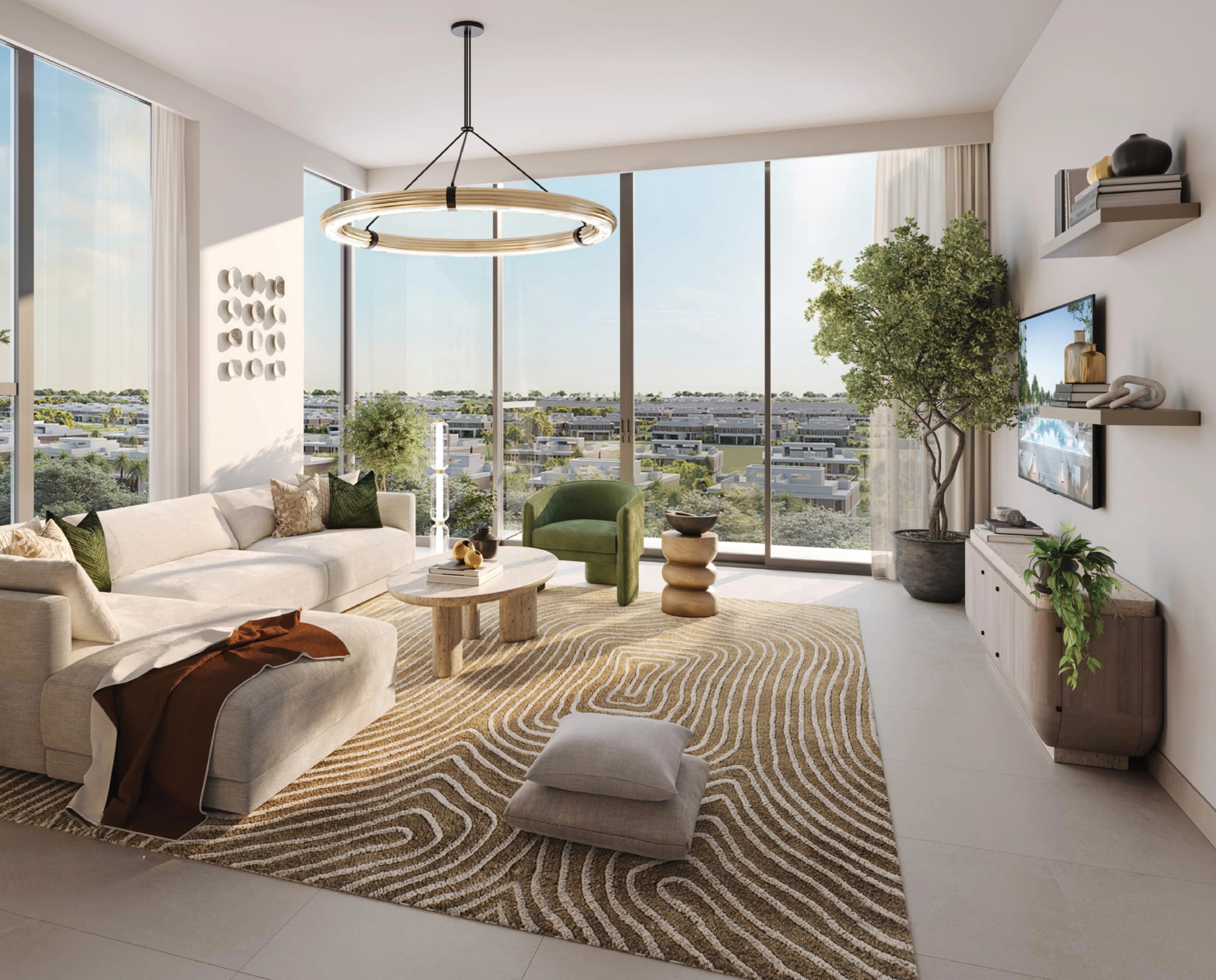 Golf Hillside - Living Room Interior | Emaar Properties