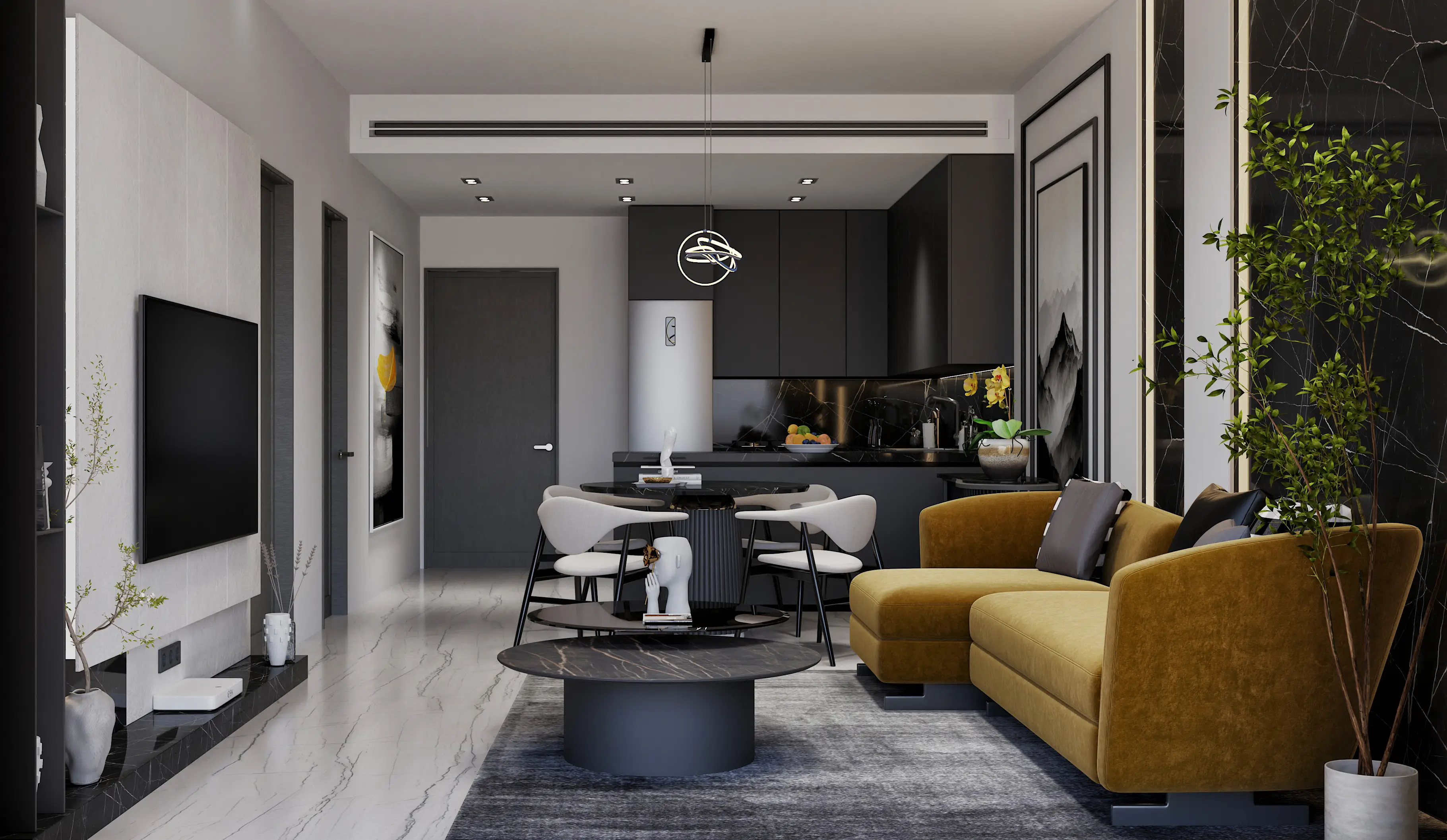 Samana Ibiza - Living Room Interior | Samana Developers