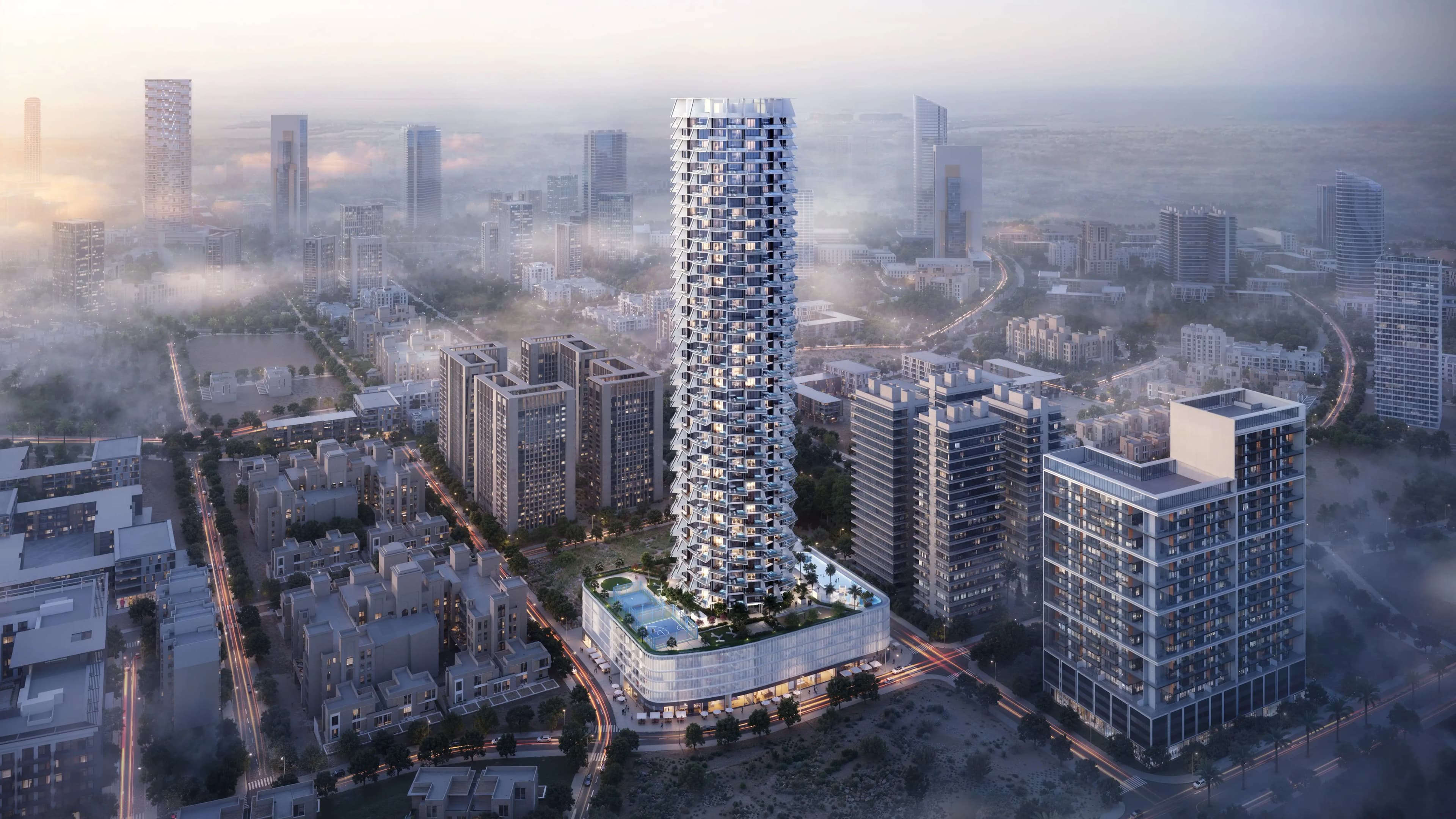 Binghatti Grove - Exterior Facade | Binghatti Developers