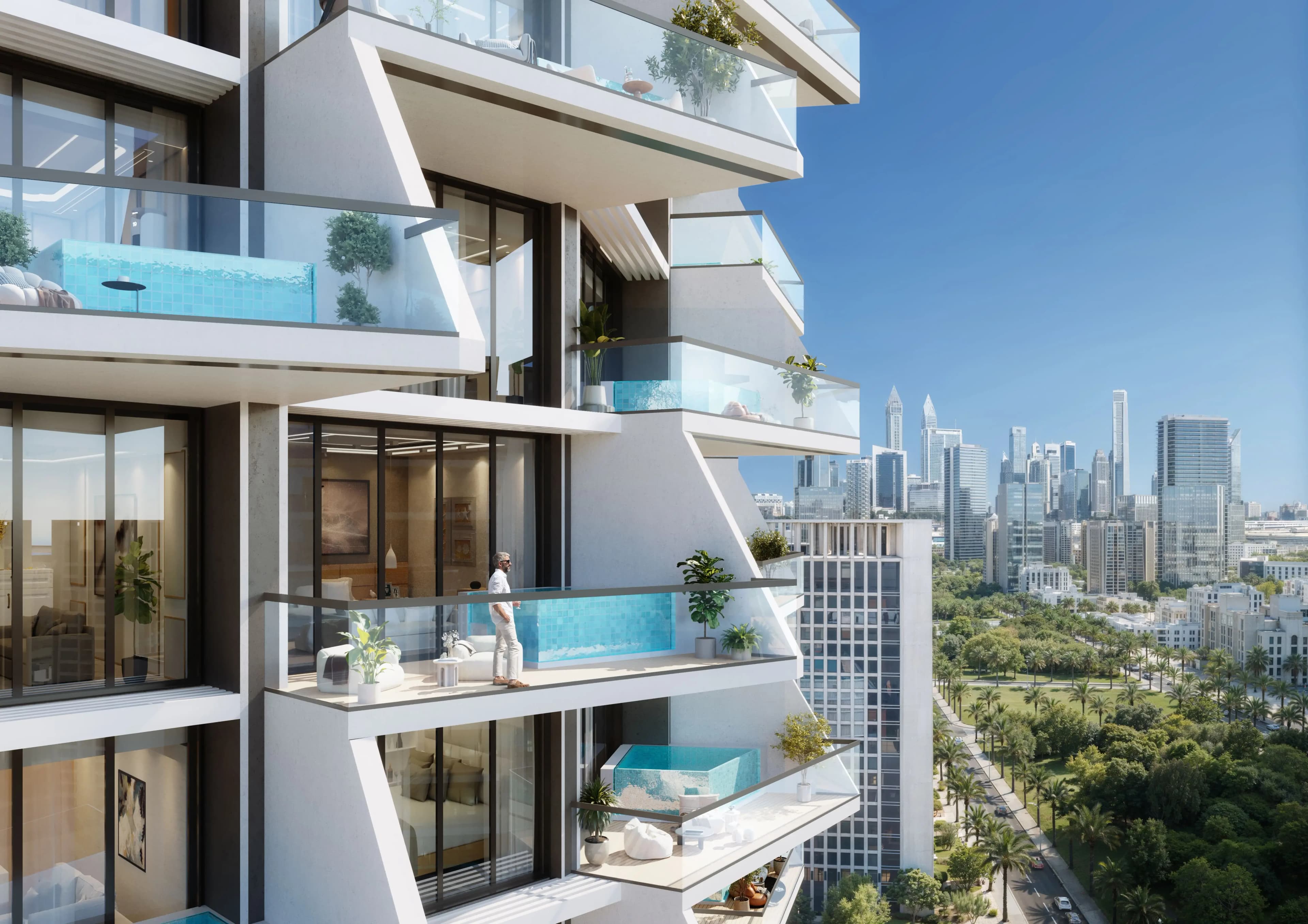 Binghatti Grove - Balcony View | Binghatti Developers