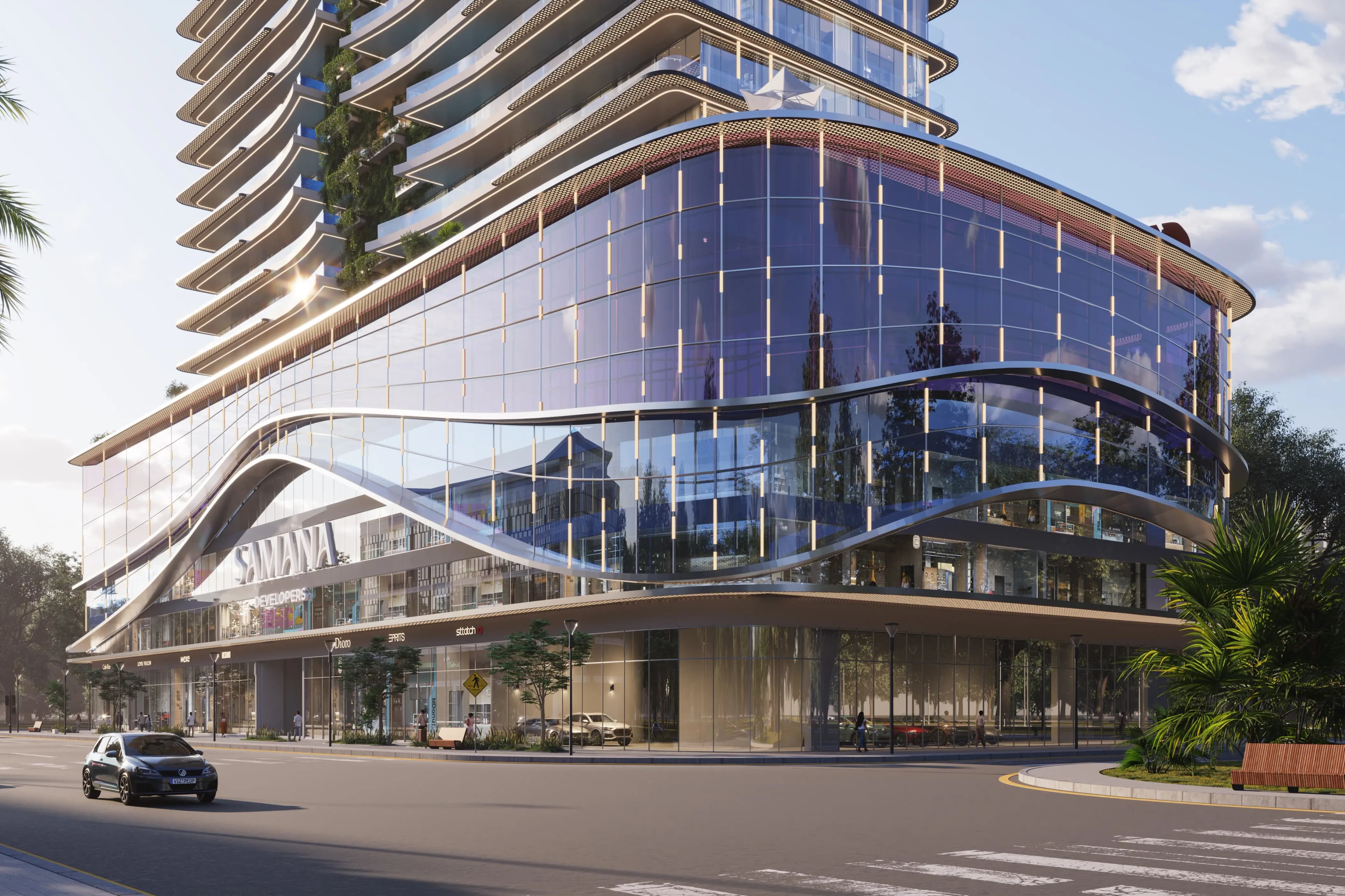 Samana Barari Lagoons - Exterior Facade | Samana Developers