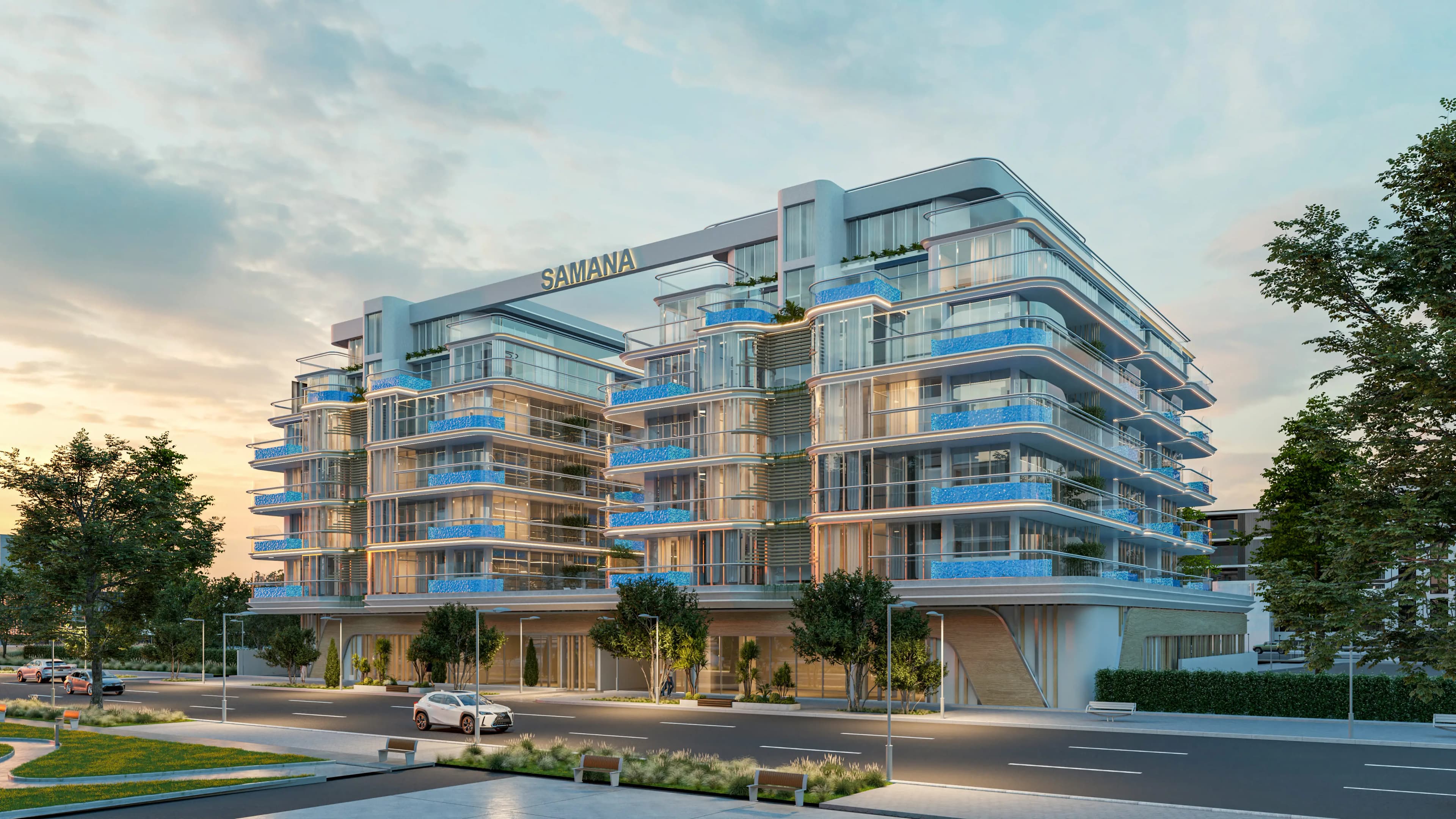 Samana Rome - Exterior Facade | Samana Developers