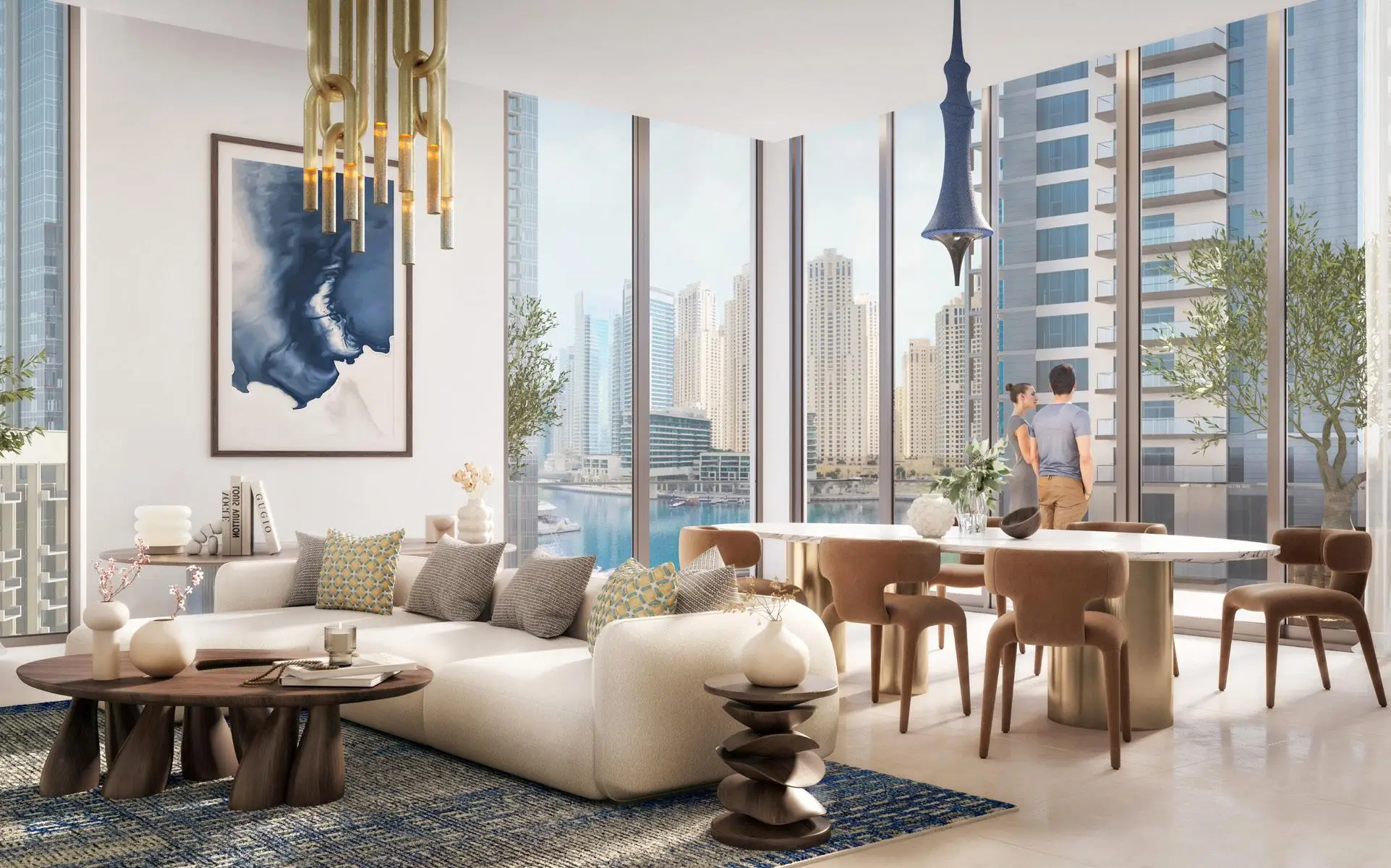 Marina Cove - Living Room Interior | Emaar Properties