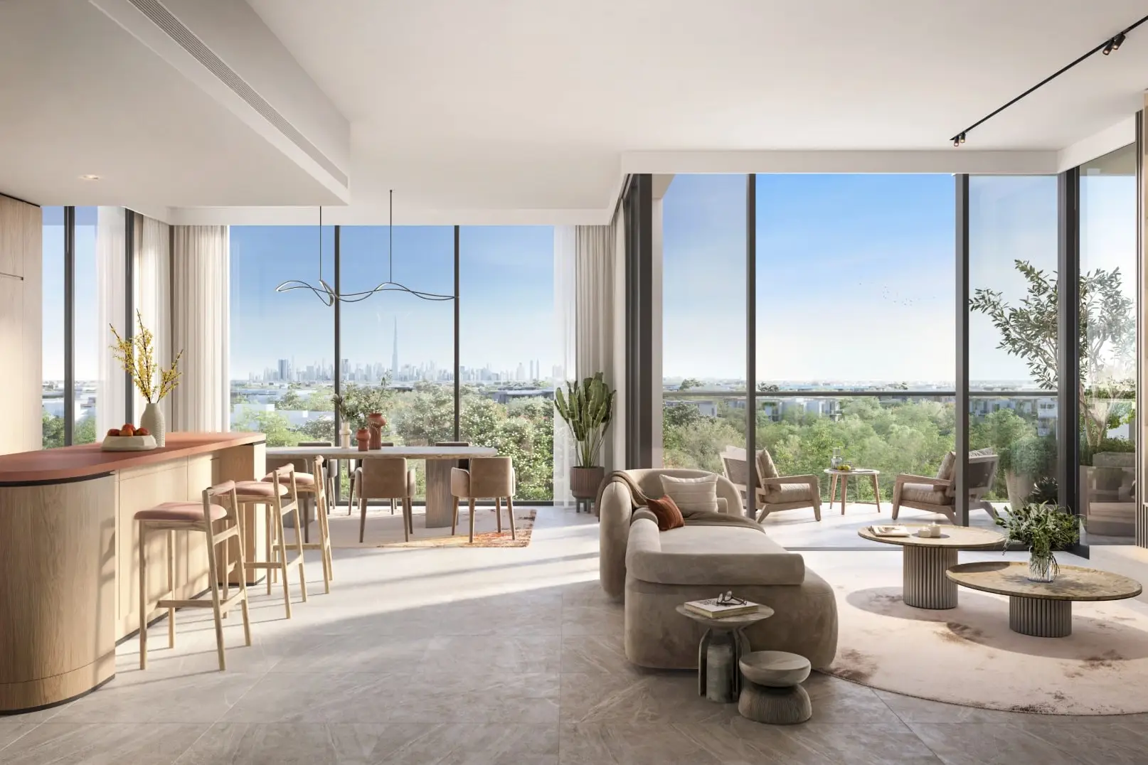 Laсina Residence at Ghaf Woods - Living Room Interior | Majid Al Futtaim