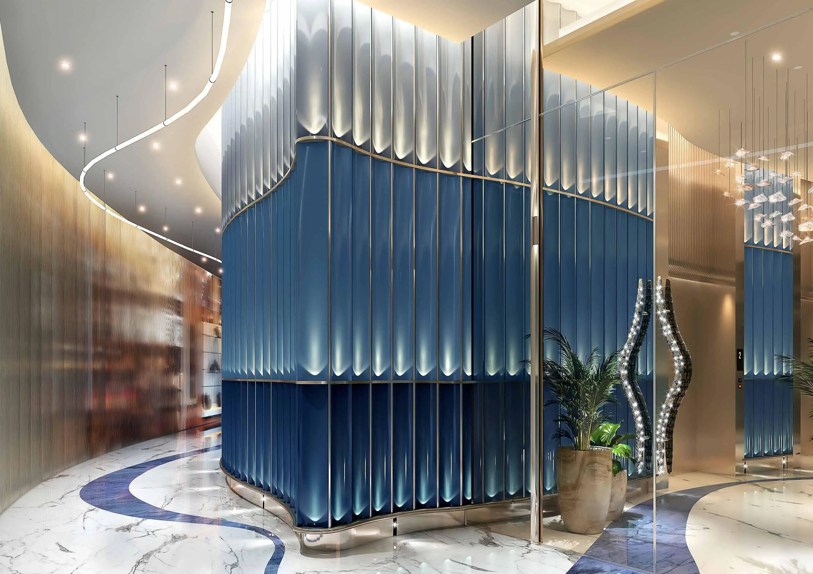 Harbour Lights - Lobby Interior | DAMAC Properties