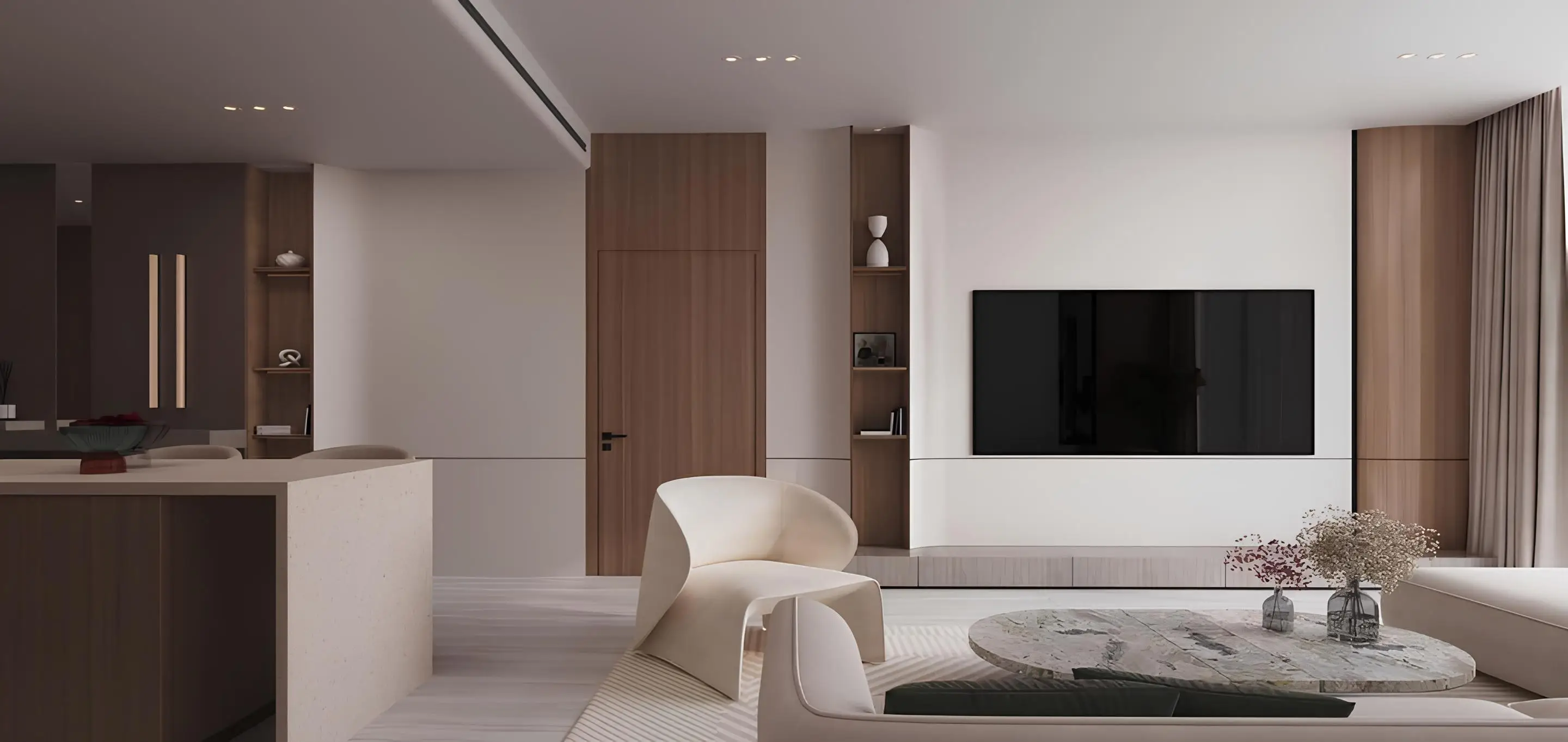 Binghatti Starlight - Living Room Interior | Binghatti Developers