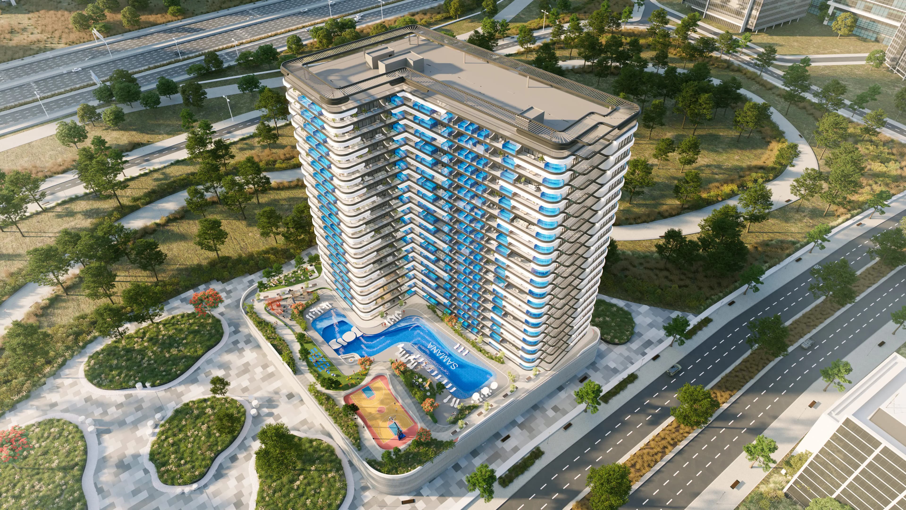 Samana Resorts 1 & 2 - Exterior Facade | Samana Developers
