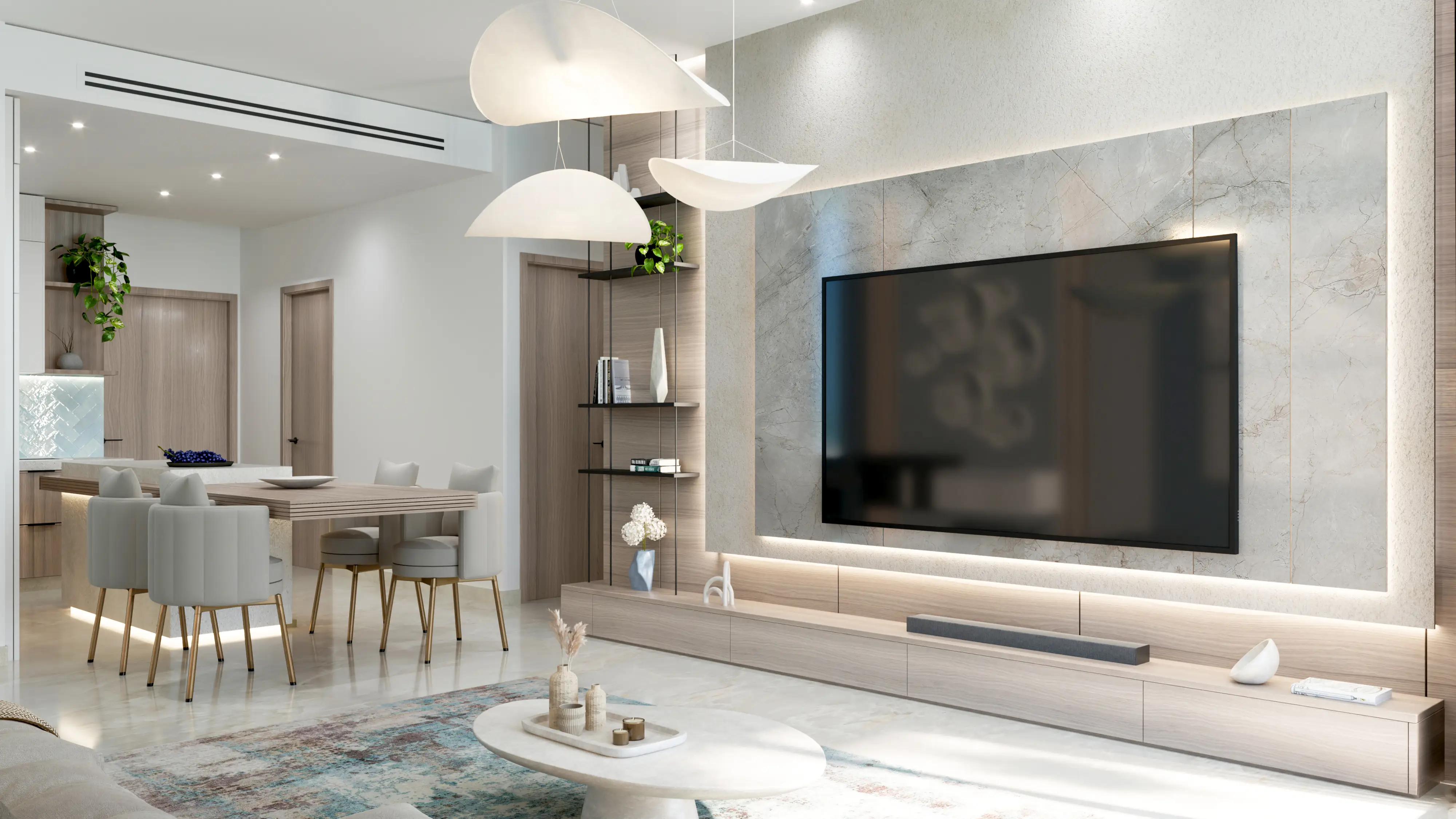 Samana Resorts 1 & 2 - Living Room Interior | Samana Developers