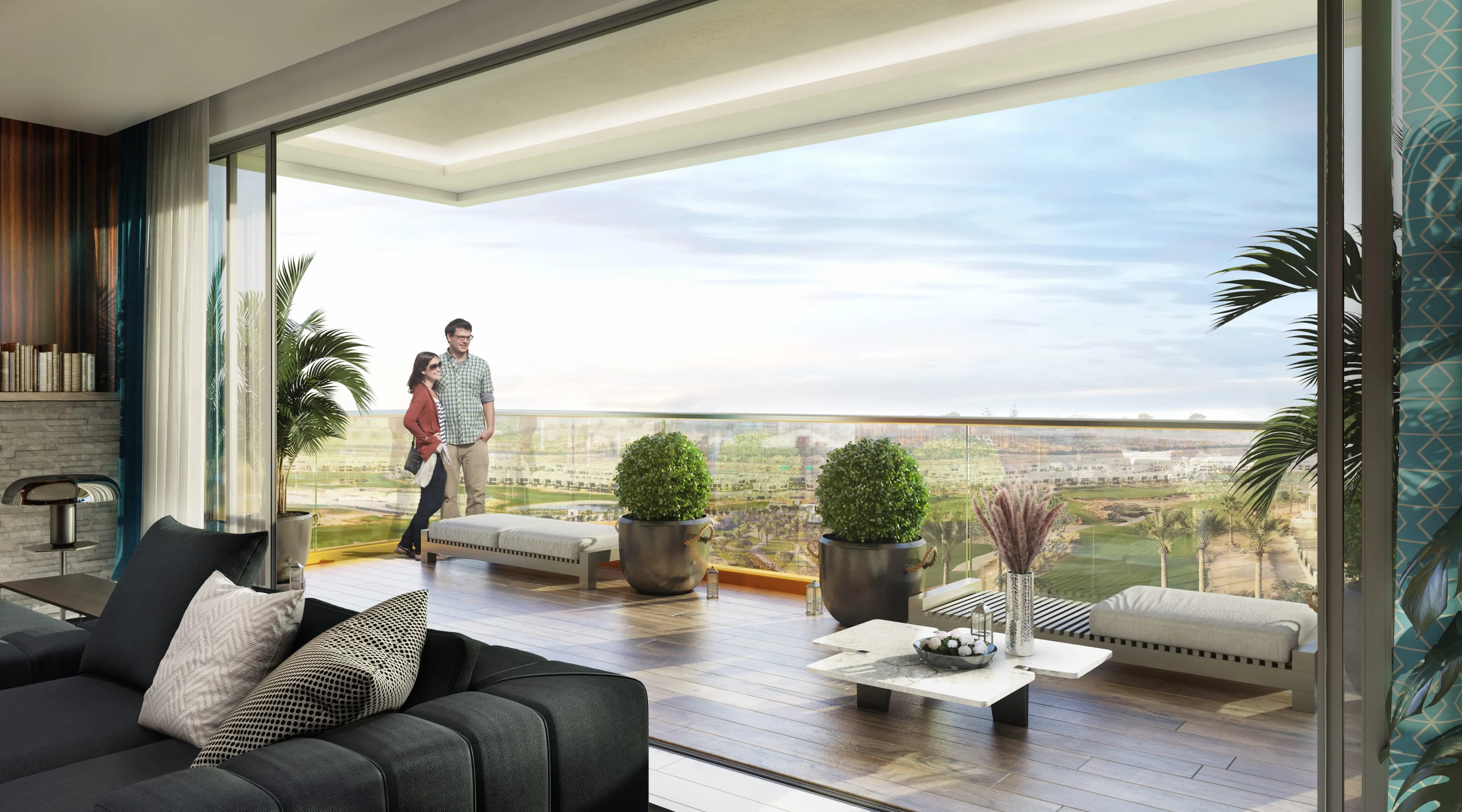 Golf Gate - Balcony View | DAMAC Properties