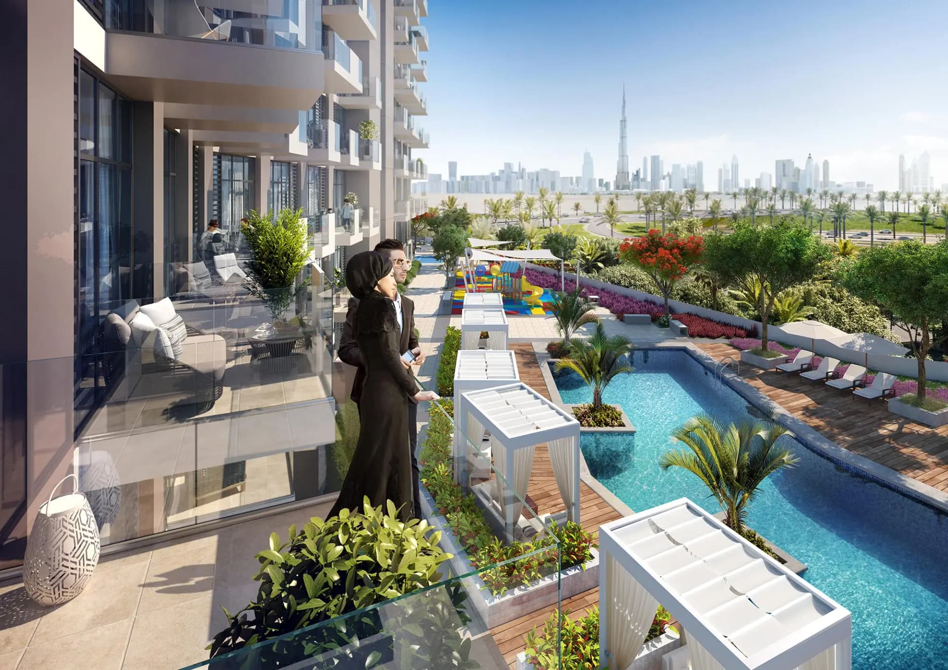 Creek Views 2 - Balcony View | Azizi Developments