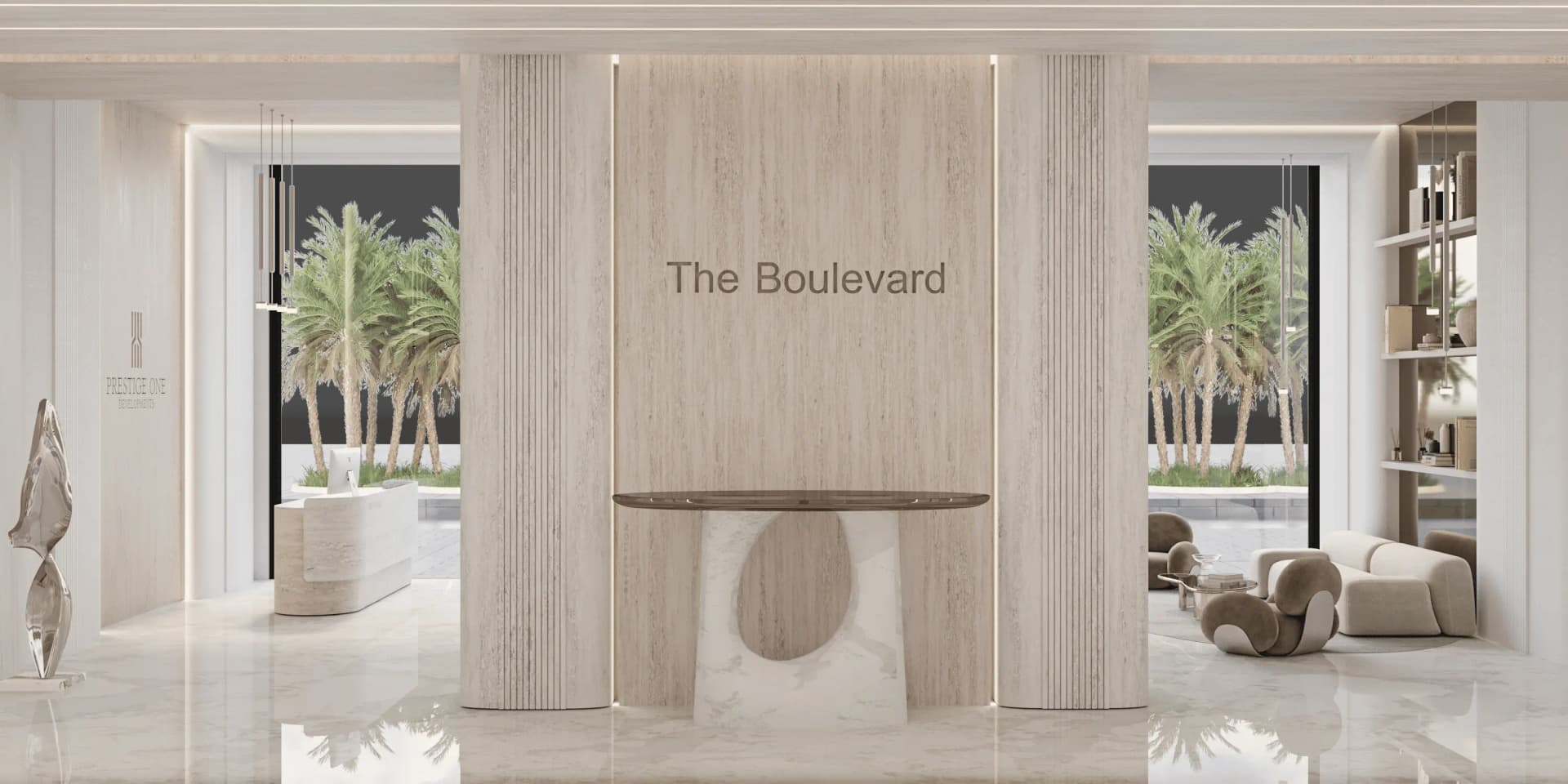 The Boulevard - Lobby Interior | Prestige One
