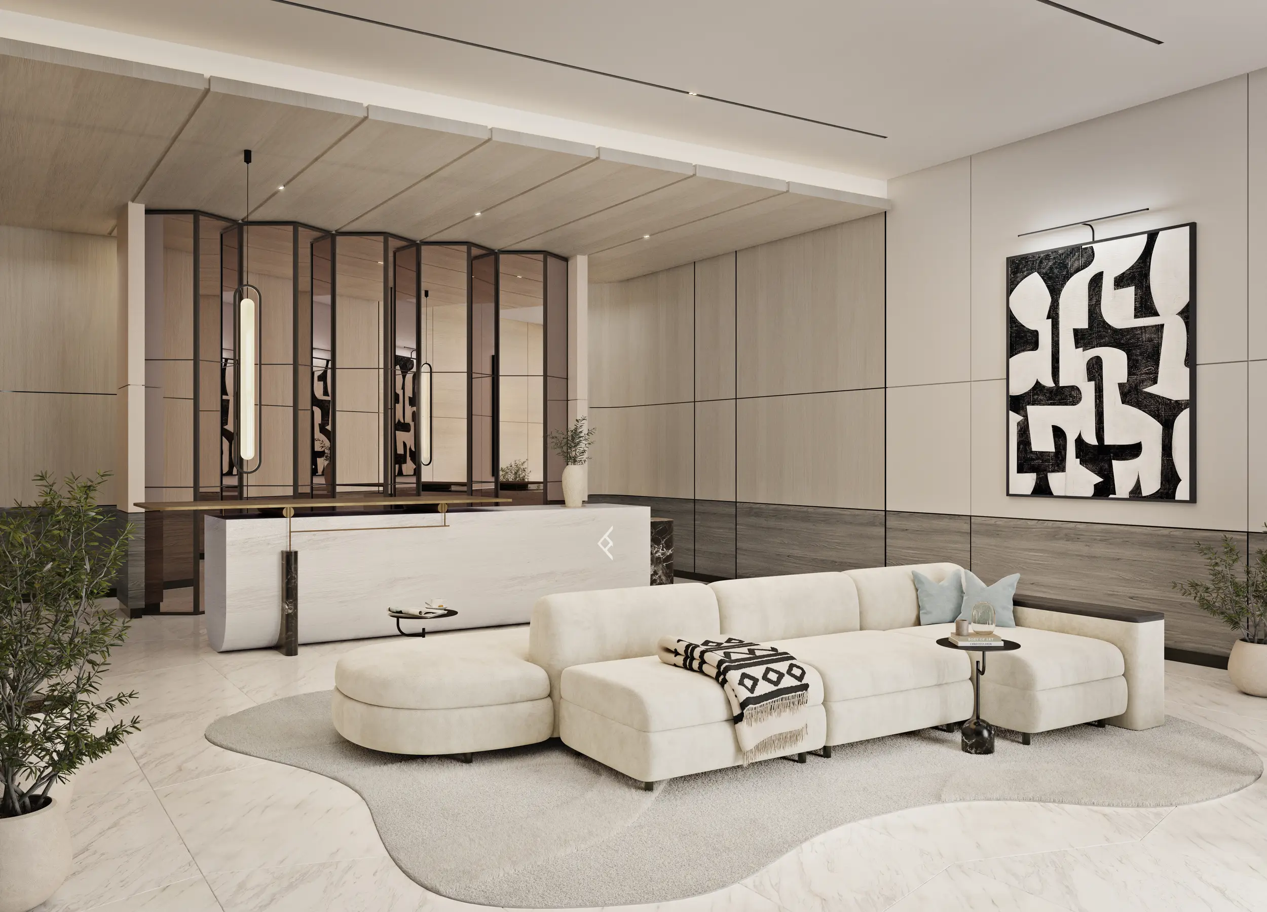 One River Point - Living Room Interior | Ellington Properties
