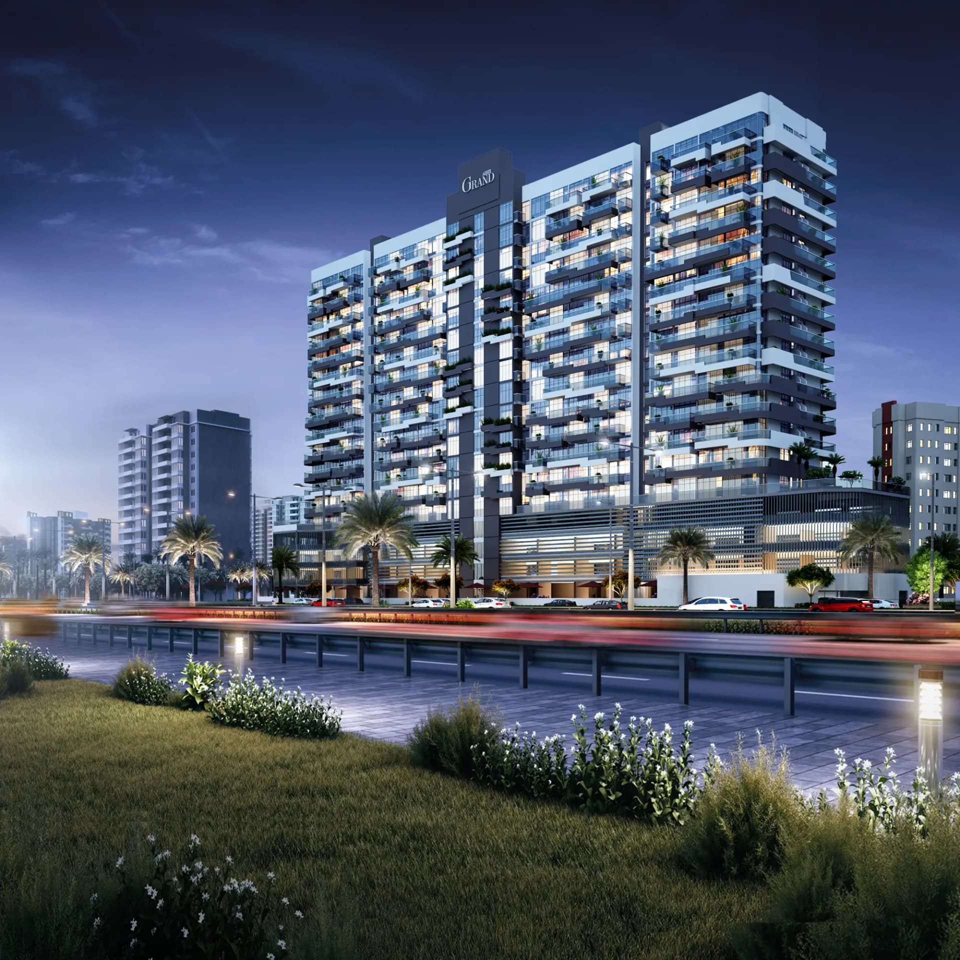 Azizi Grand - Exterior Facade | Azizi Developments