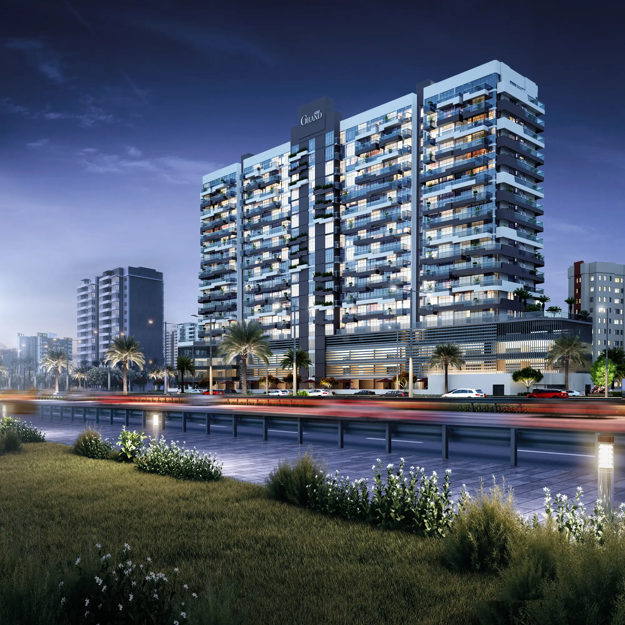 Azizi Grand - Exterior Facade | Azizi Developments