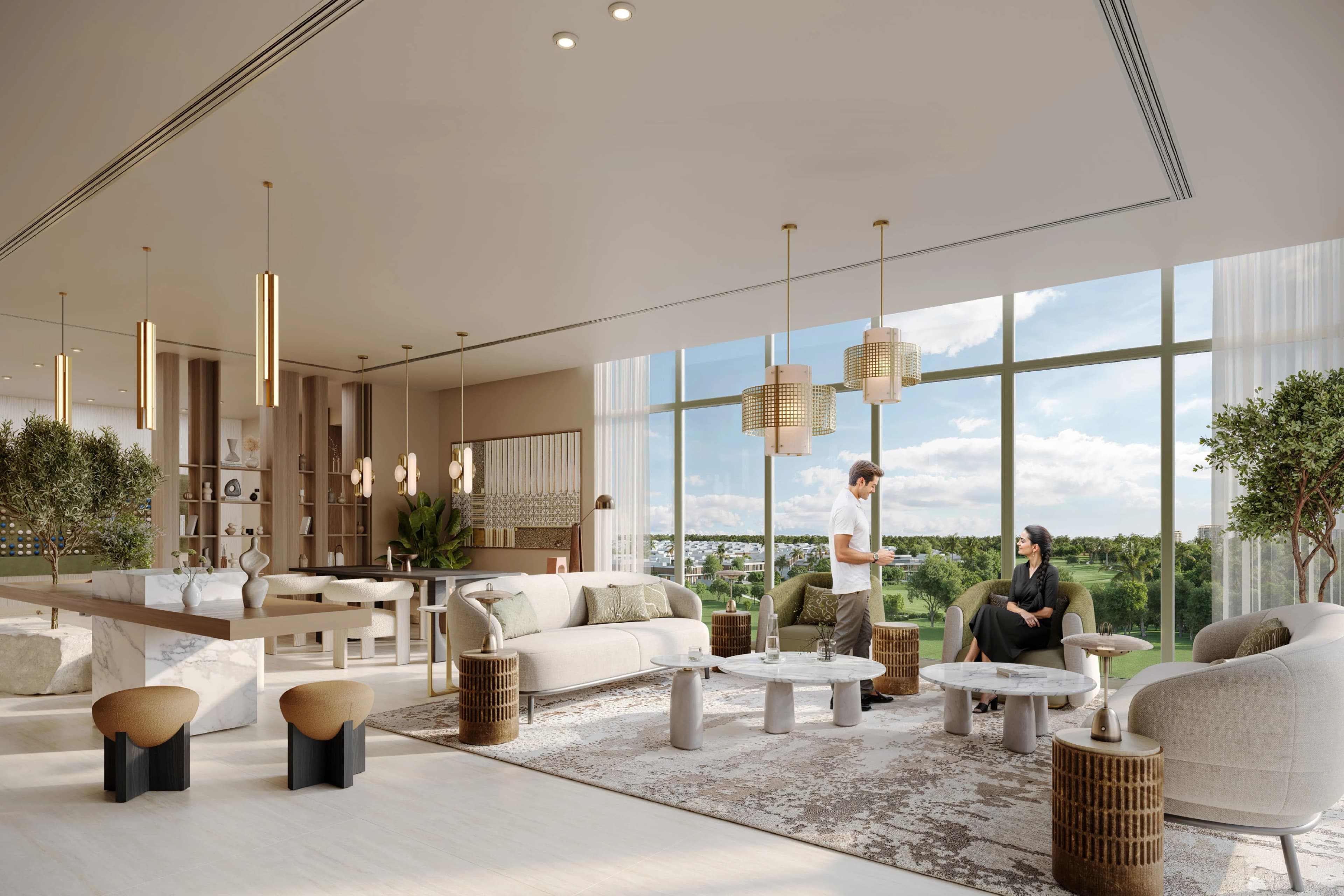 Golf Dale - Living Room Interior | Emaar Properties