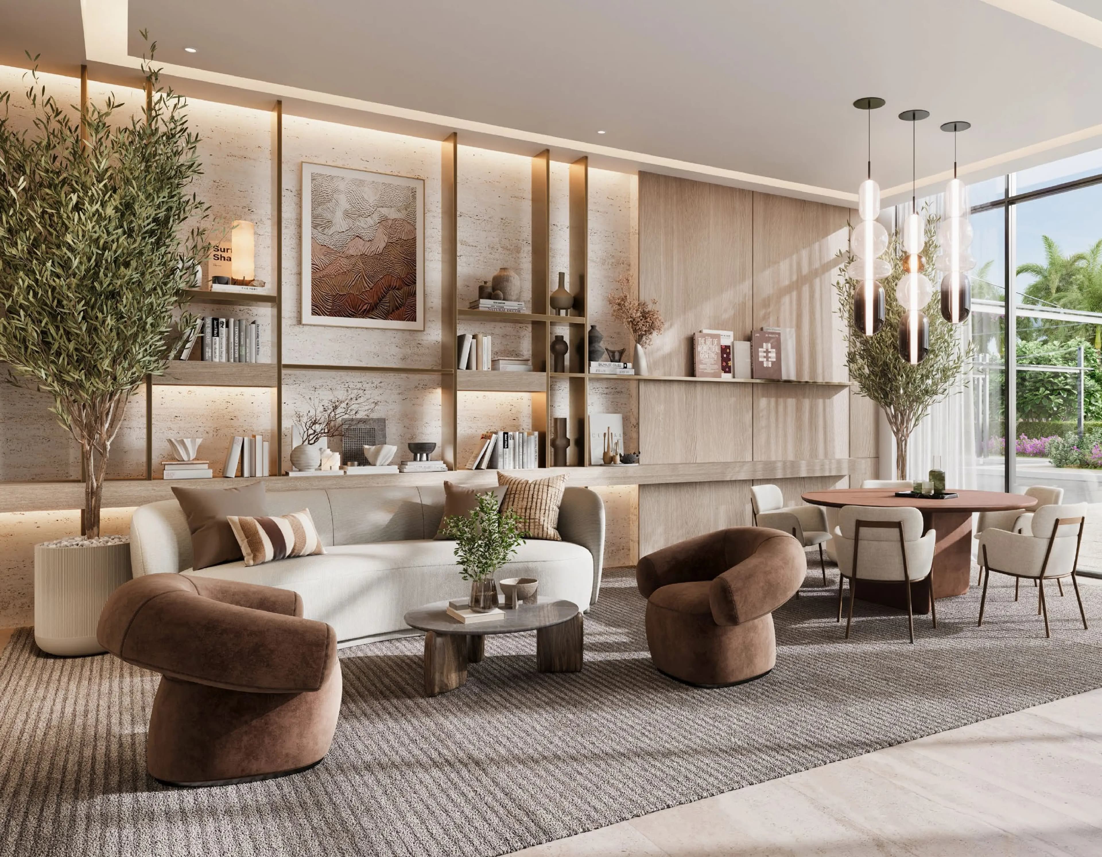 Golf Meadow - Living Room Interior | Emaar Properties