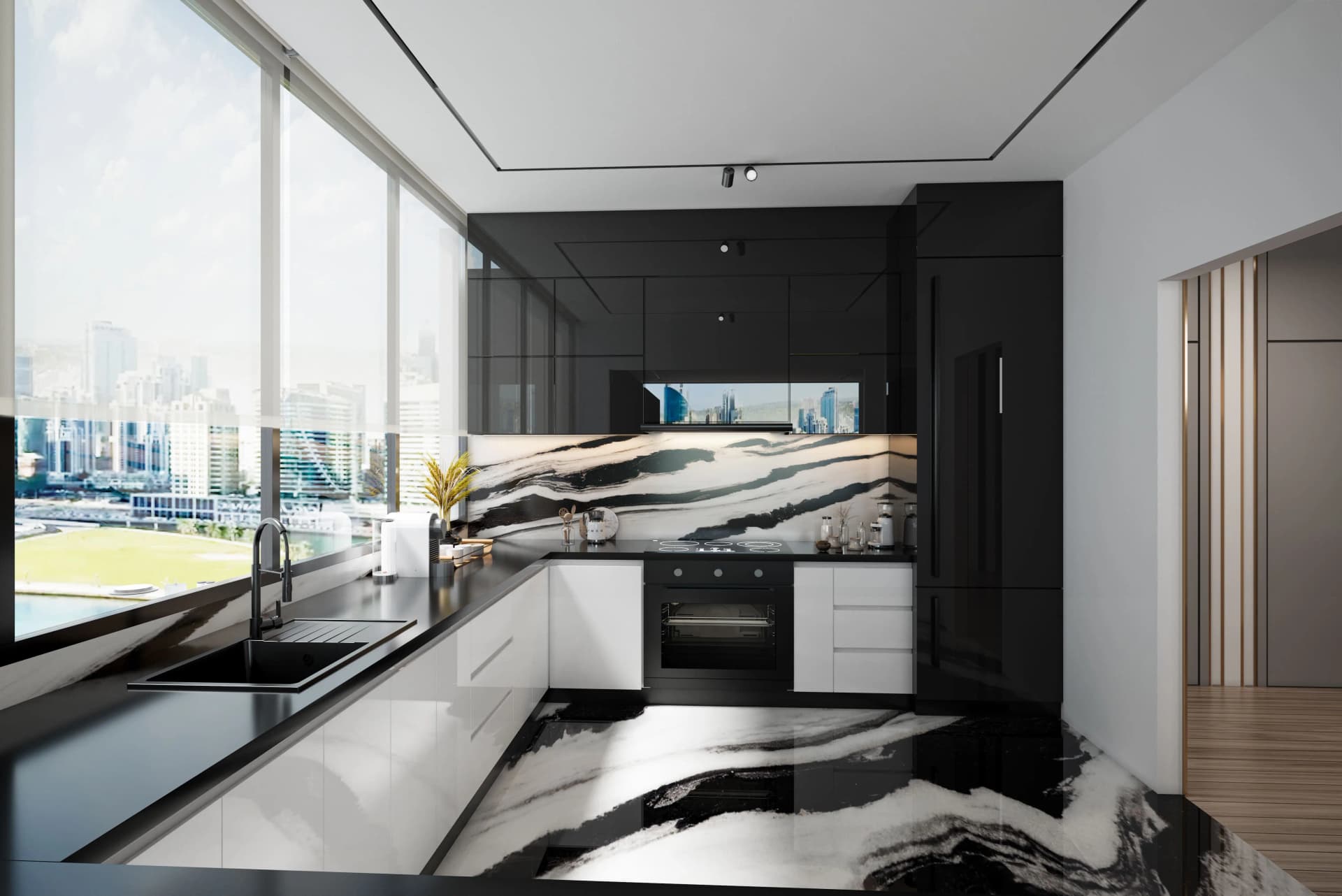 Trillionaire Residences - Kitchen Interior | Binghatti Developers