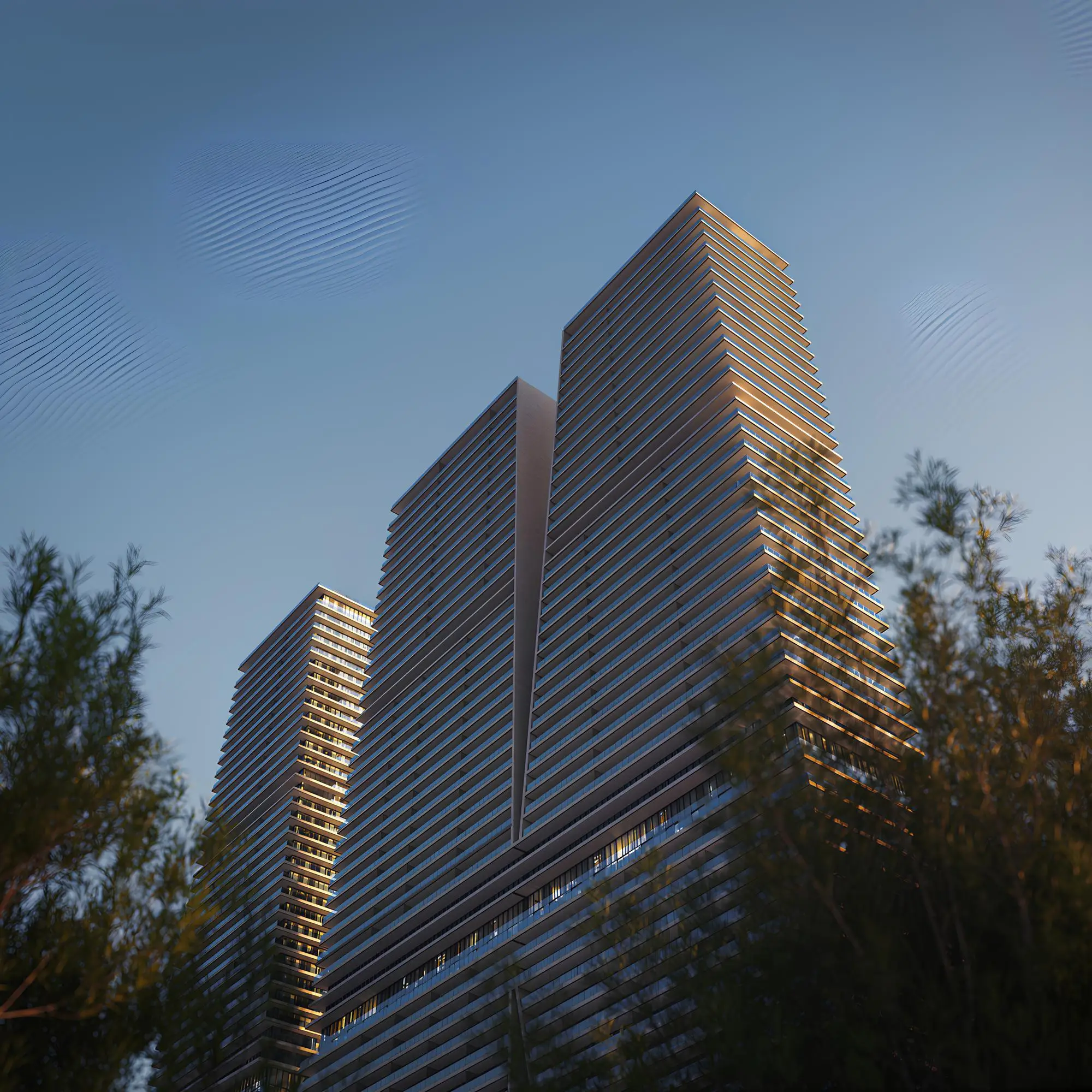 W Residences Tower 2 at Dubai Harbour - Exterior Facade | Arada Properties