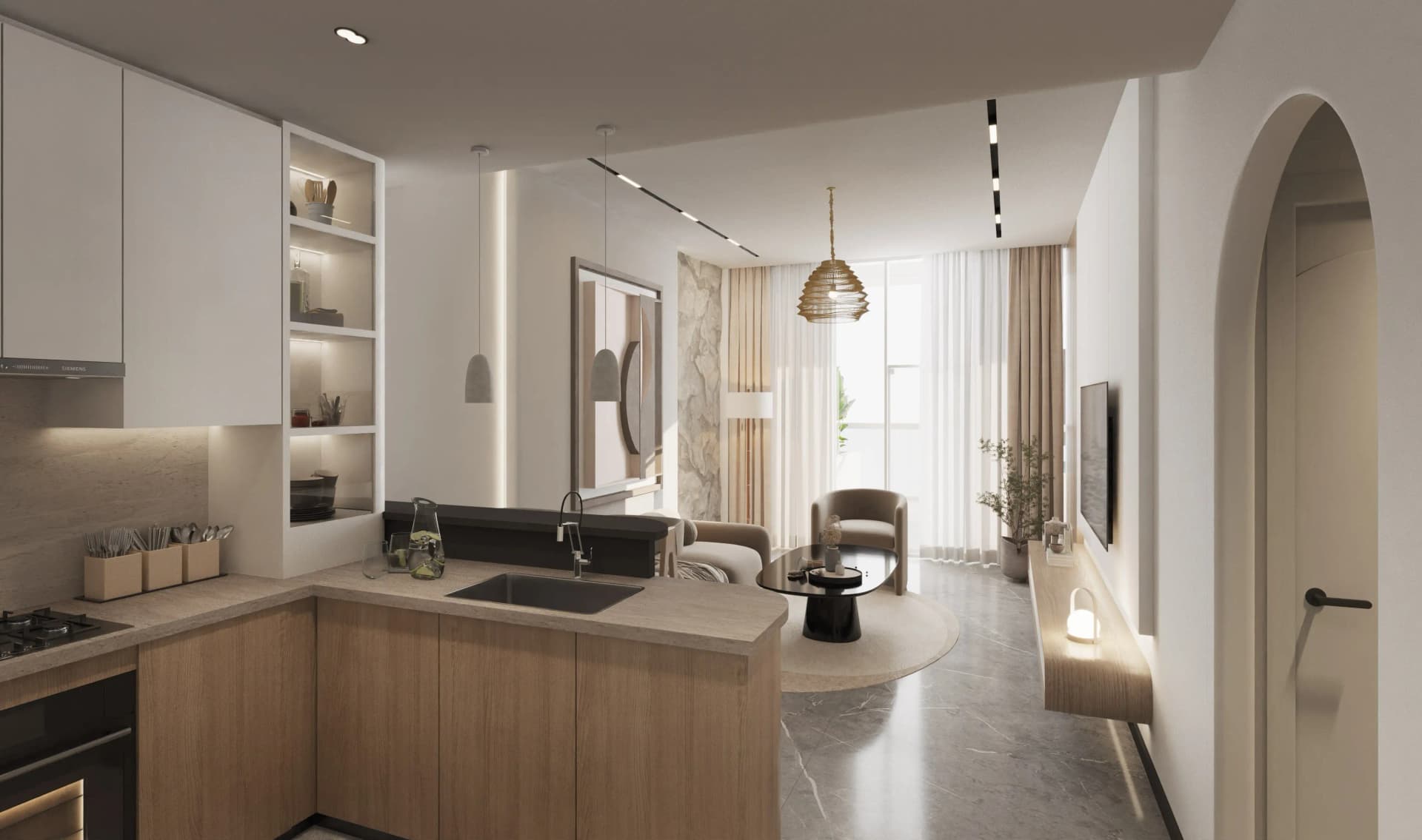 Samana Portofino - Kitchen Interior | Samana Developers