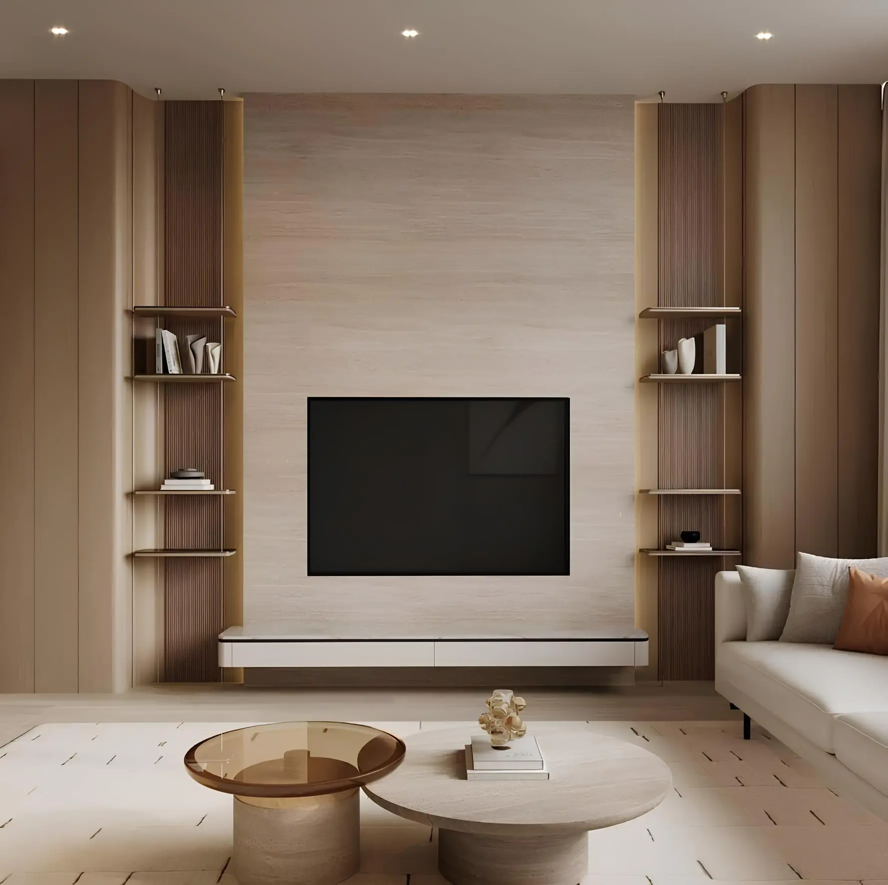 Binghatti Amberhall - Living Room Interior | Binghatti Developers