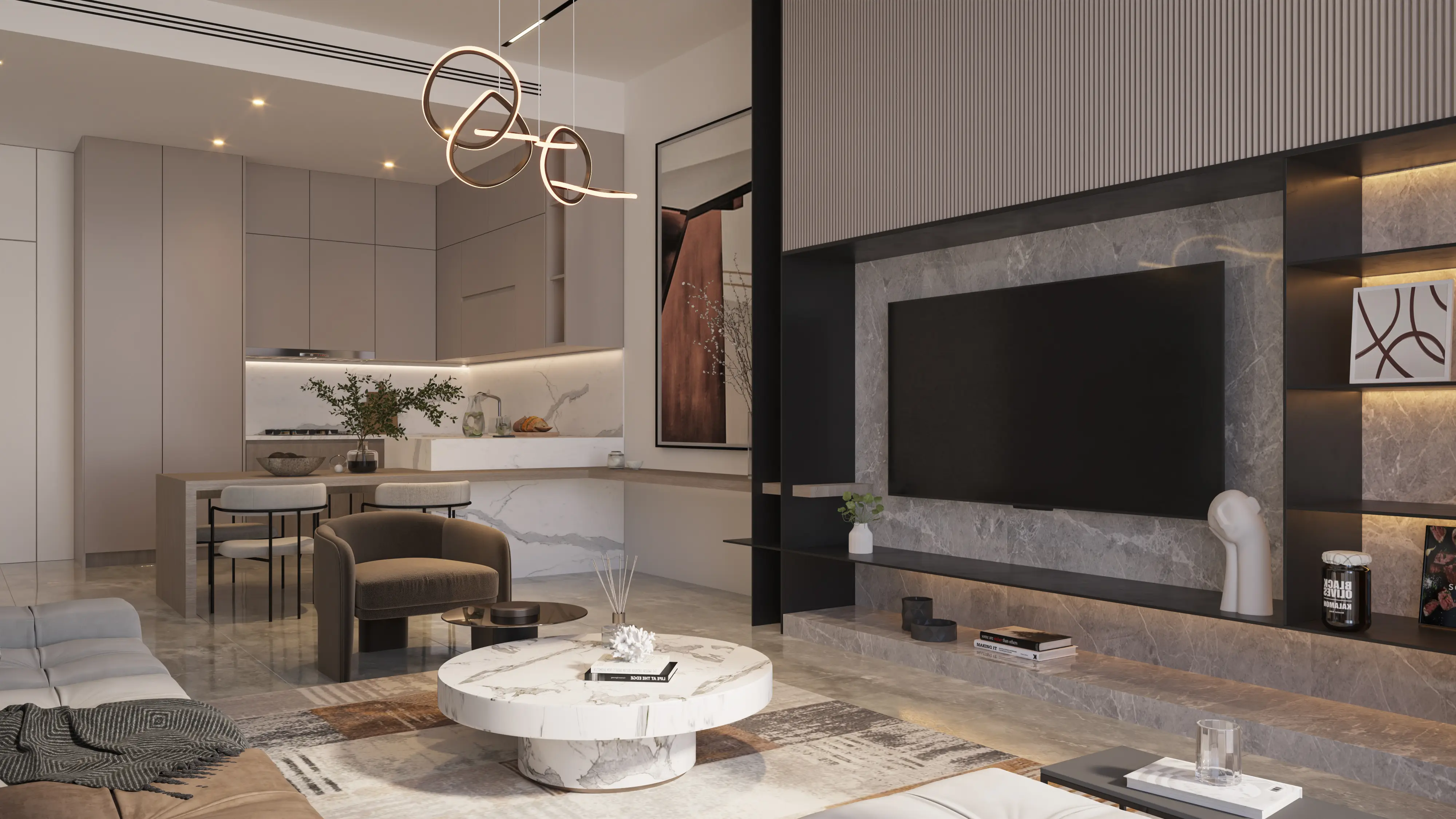 Parkville - Living Room Interior | Samana Developers