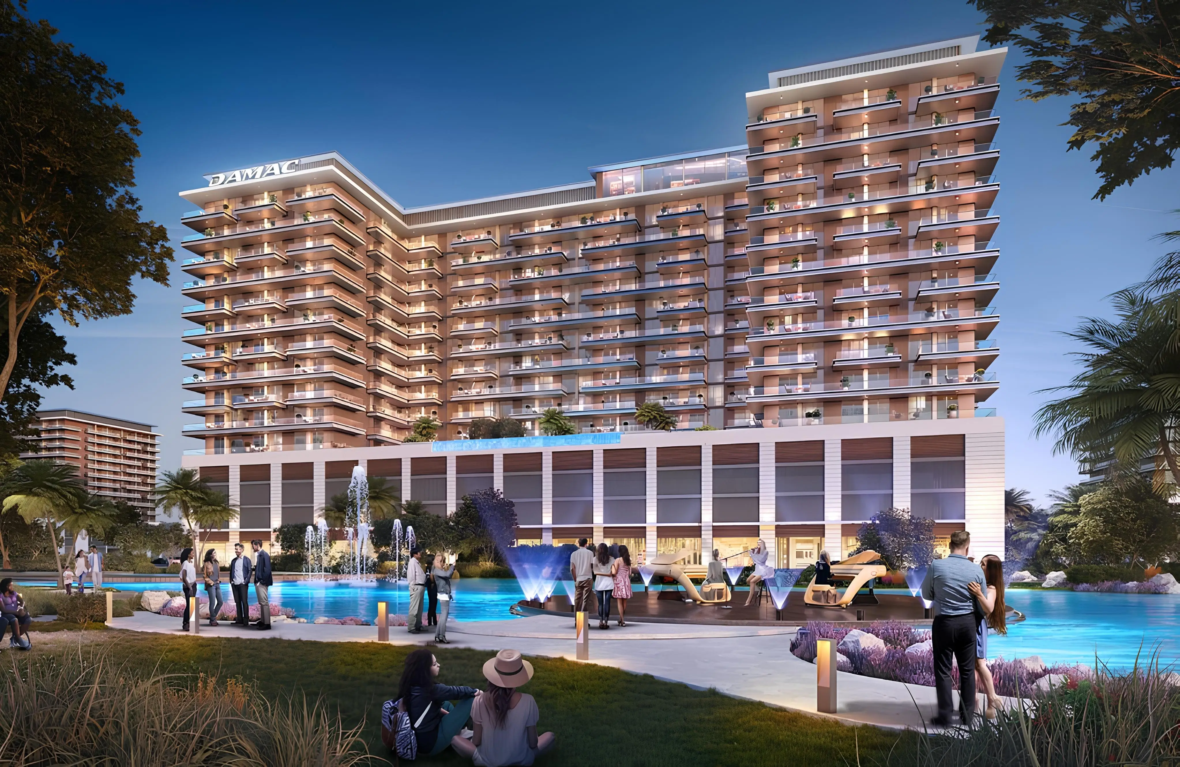 Riverside Views - Royal 2 - Exterior Facade | DAMAC Properties