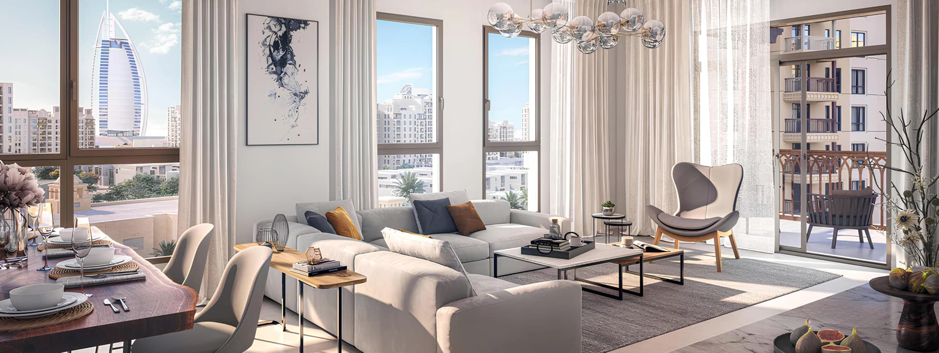 Jadeel - Living Room Interior | Meraas Developer