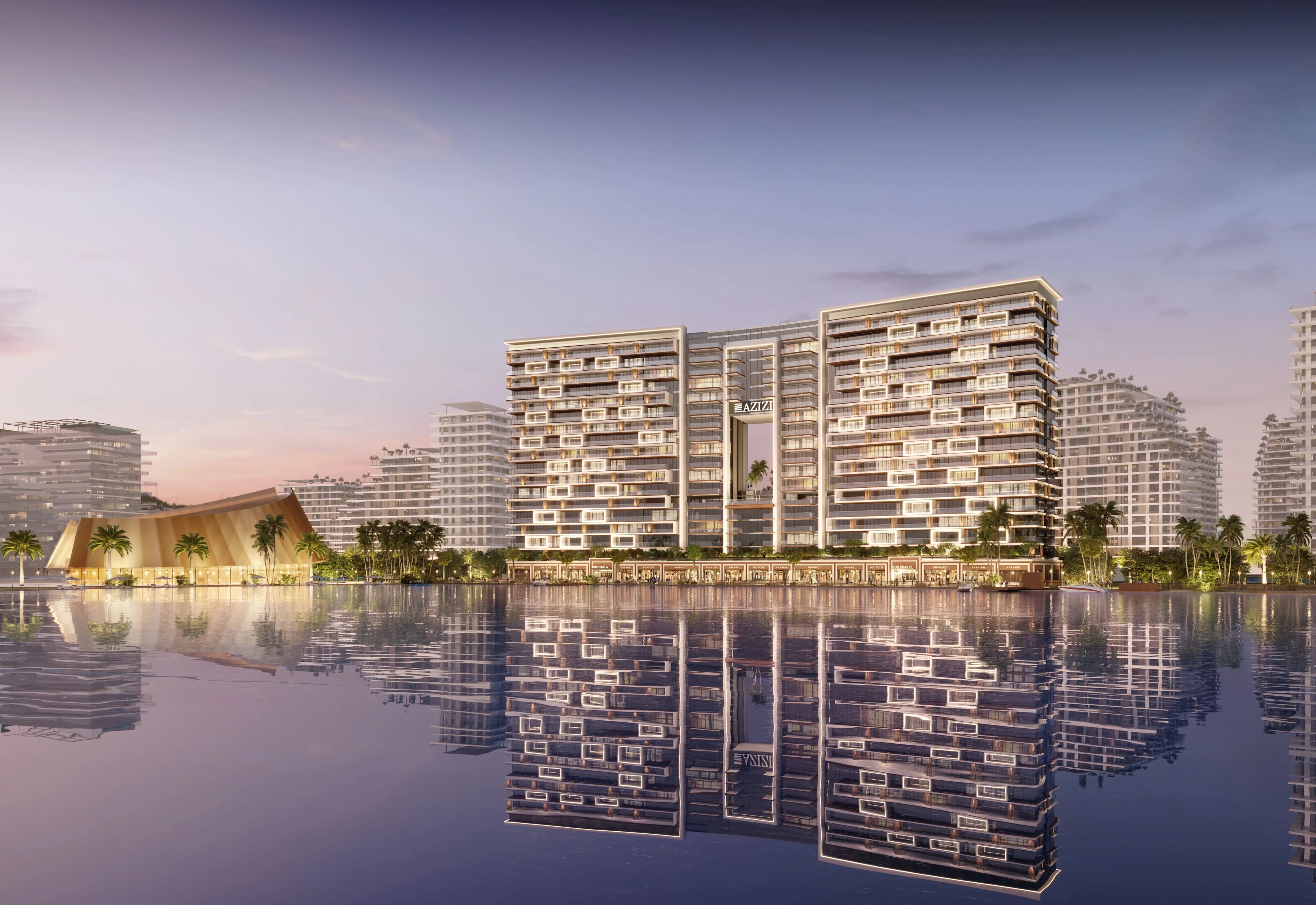 Azizi Venice - Exterior Facade | Azizi Developments