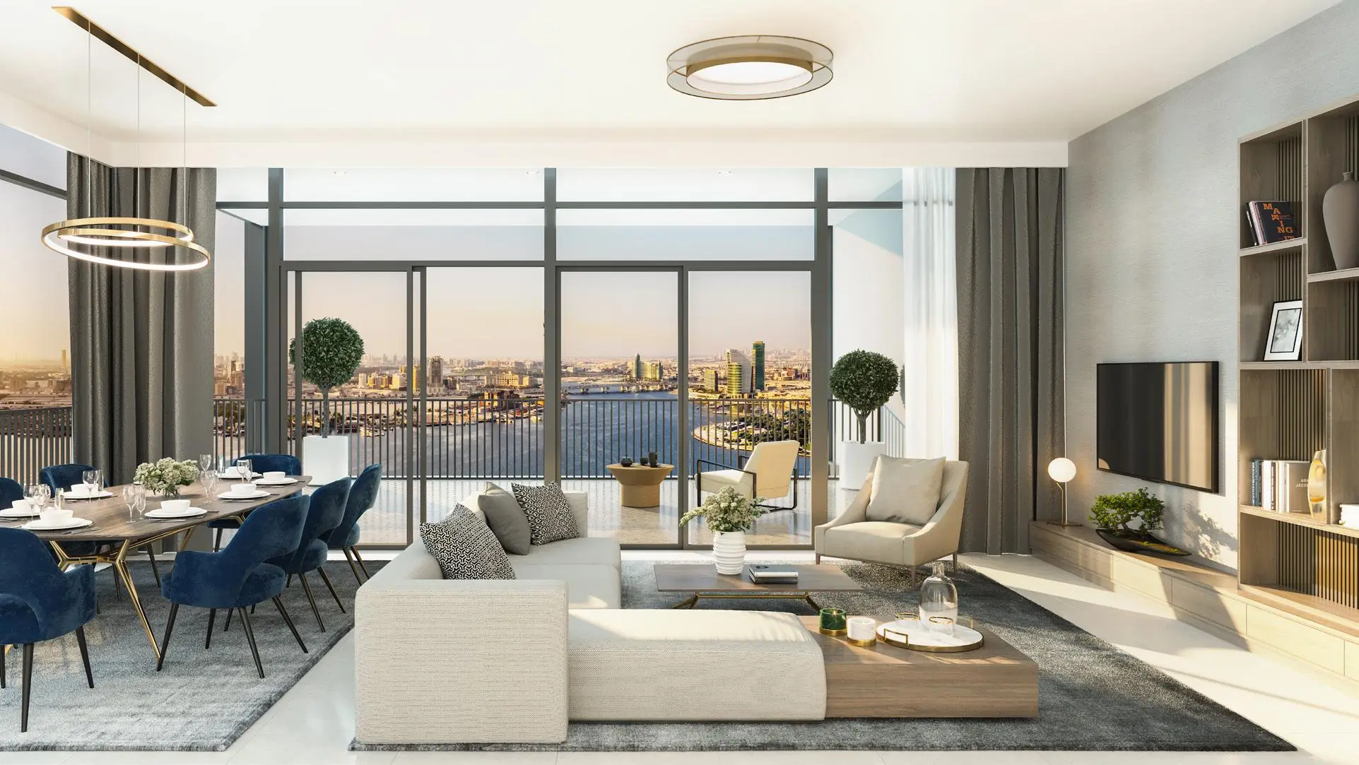Creek Edge - Living Room Interior | Emaar Properties