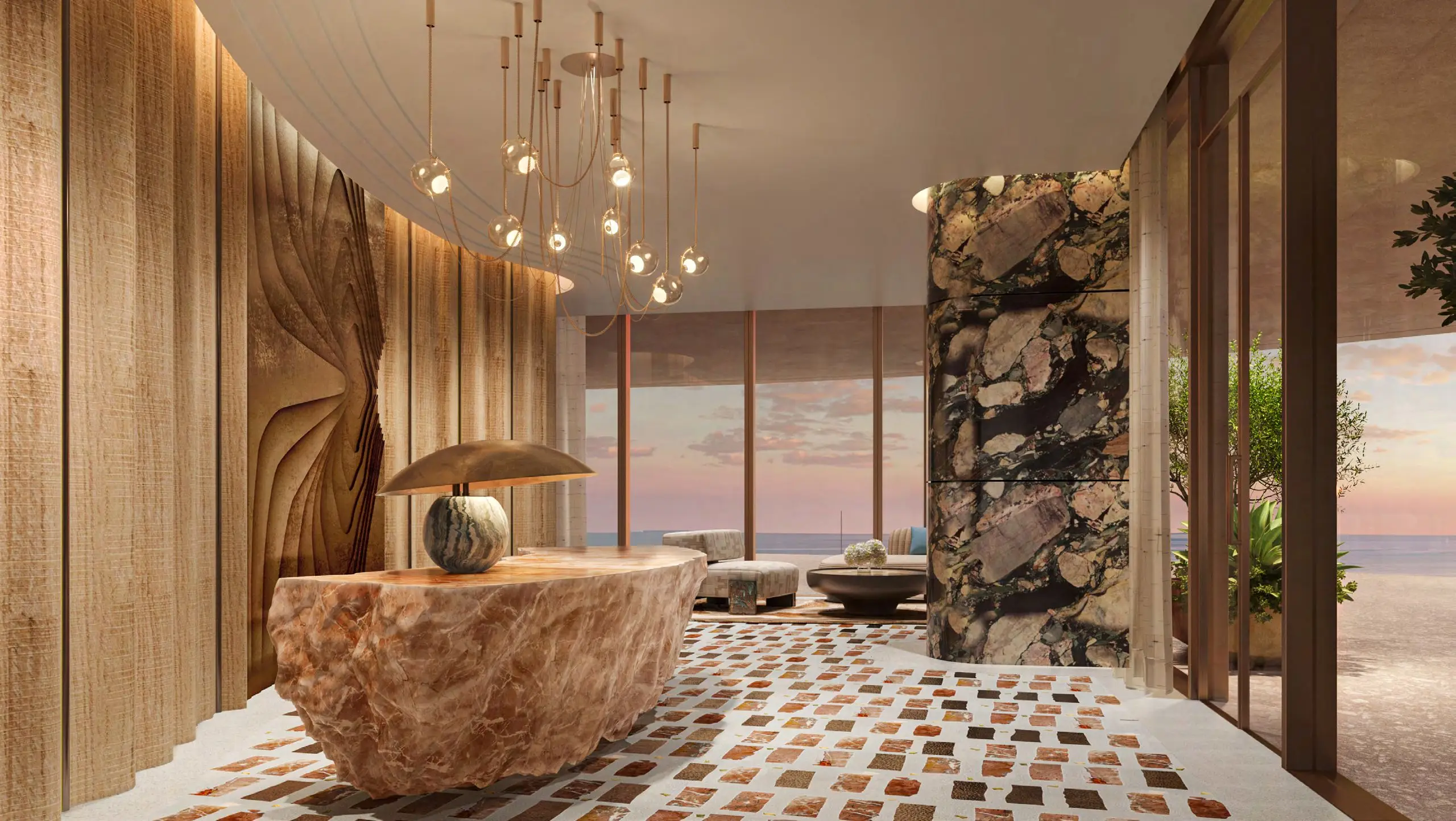 Jumeirah Asora Bay - Lobby Interior | Dubai Properties