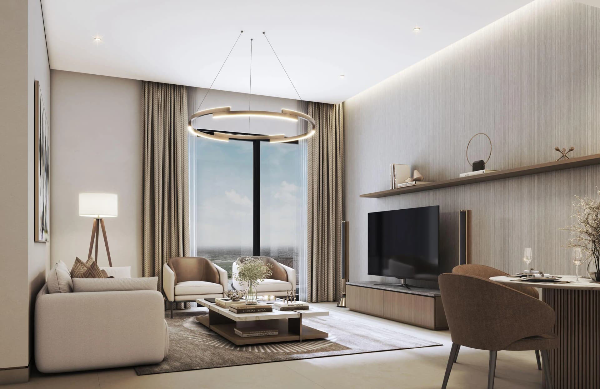 Sobha Hartland II - Living Room Interior | Sobha Realty