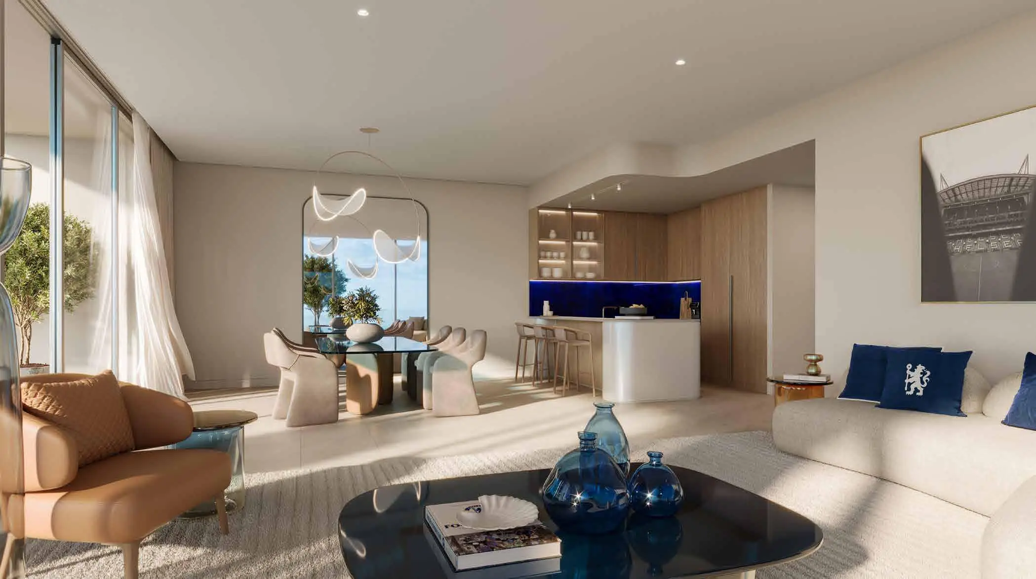 Chelsea Residences 1 - Living Room Interior | DAMAC Properties