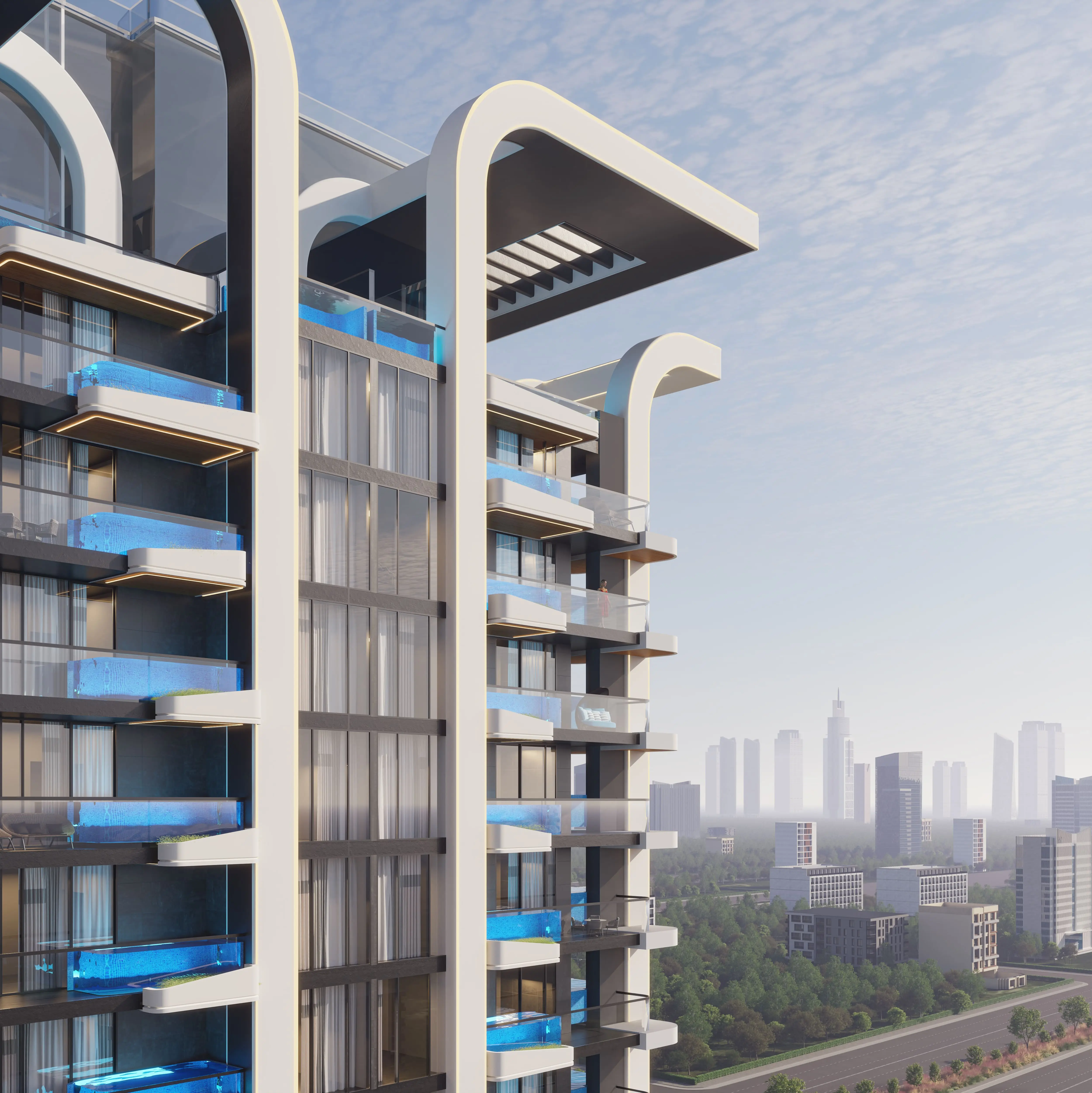 Samana Manhattan - Exterior Facade | Samana Developers