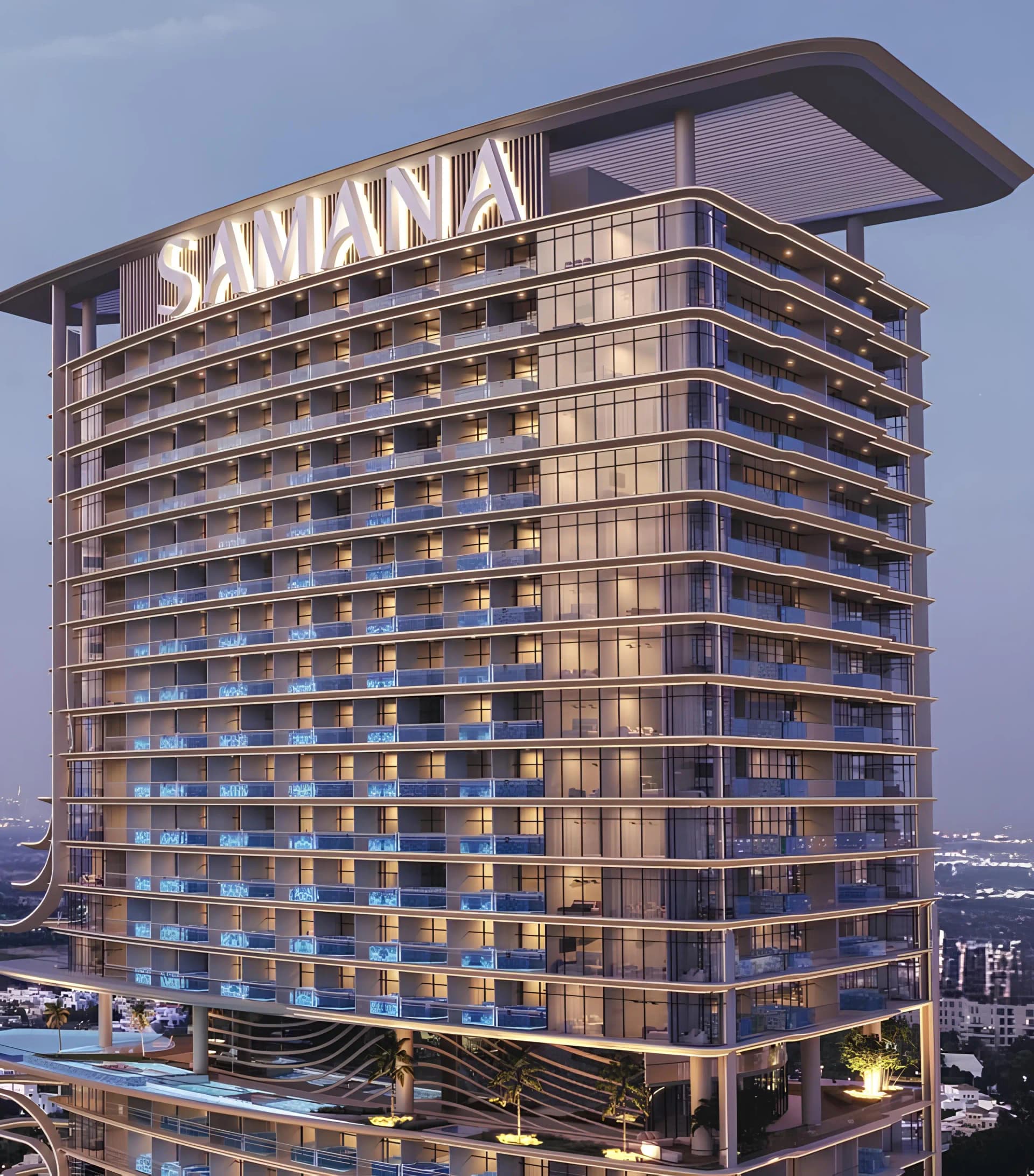 Barari Heights - Exterior Facade | Samana Developers