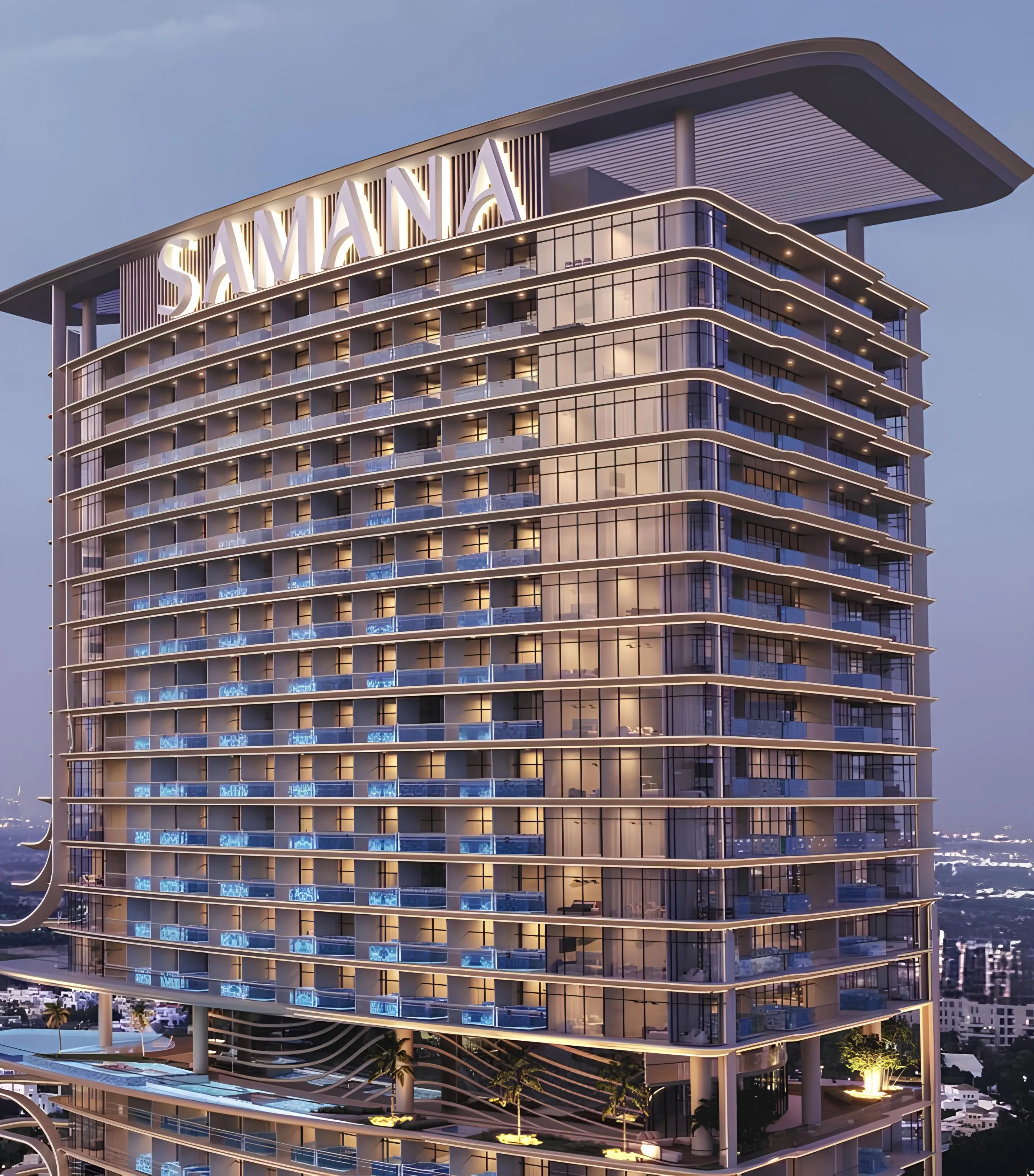 Barari Heights - Exterior Facade | Samana Developers