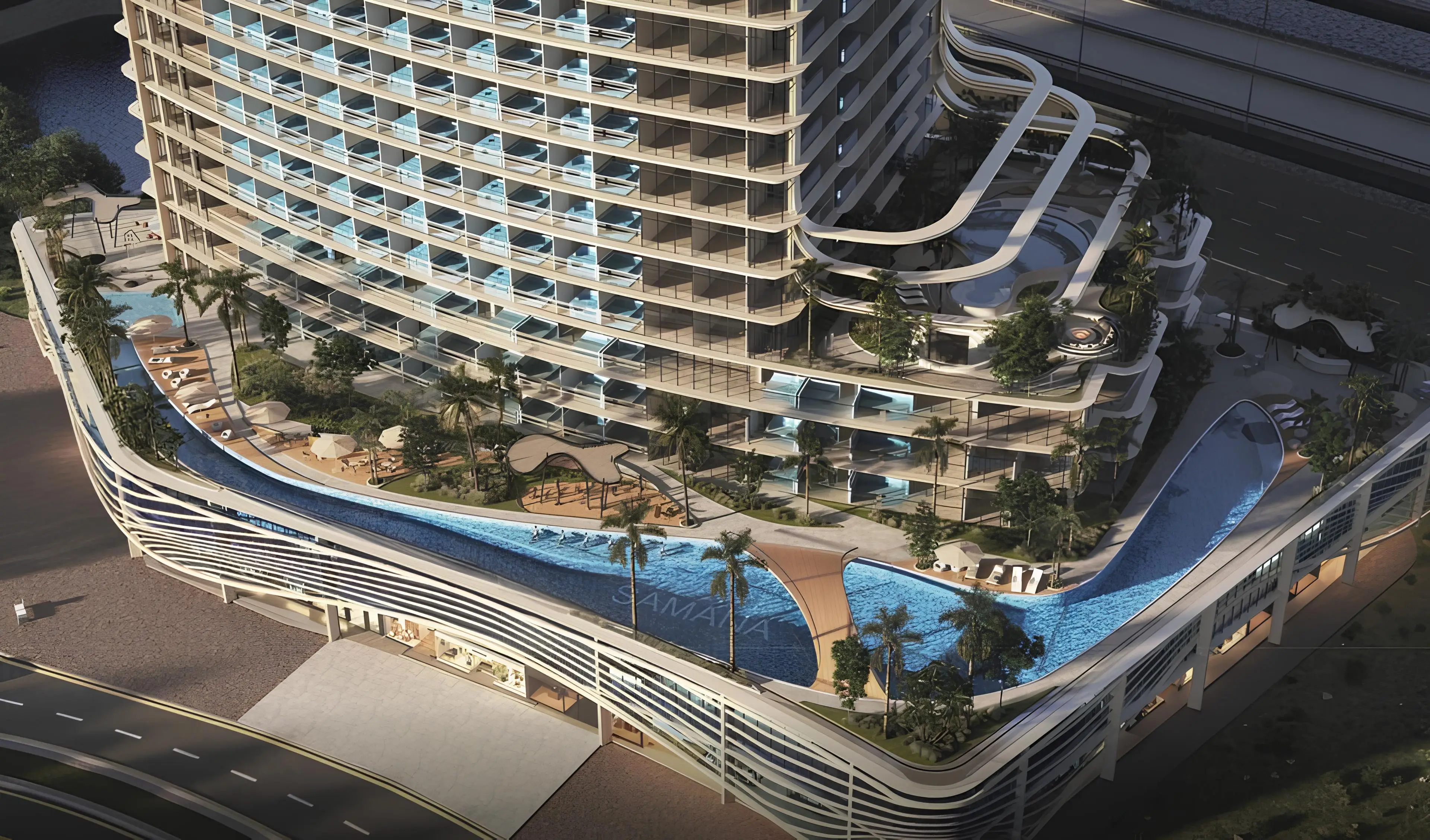 Barari Heights - Exterior Facade | Samana Developers